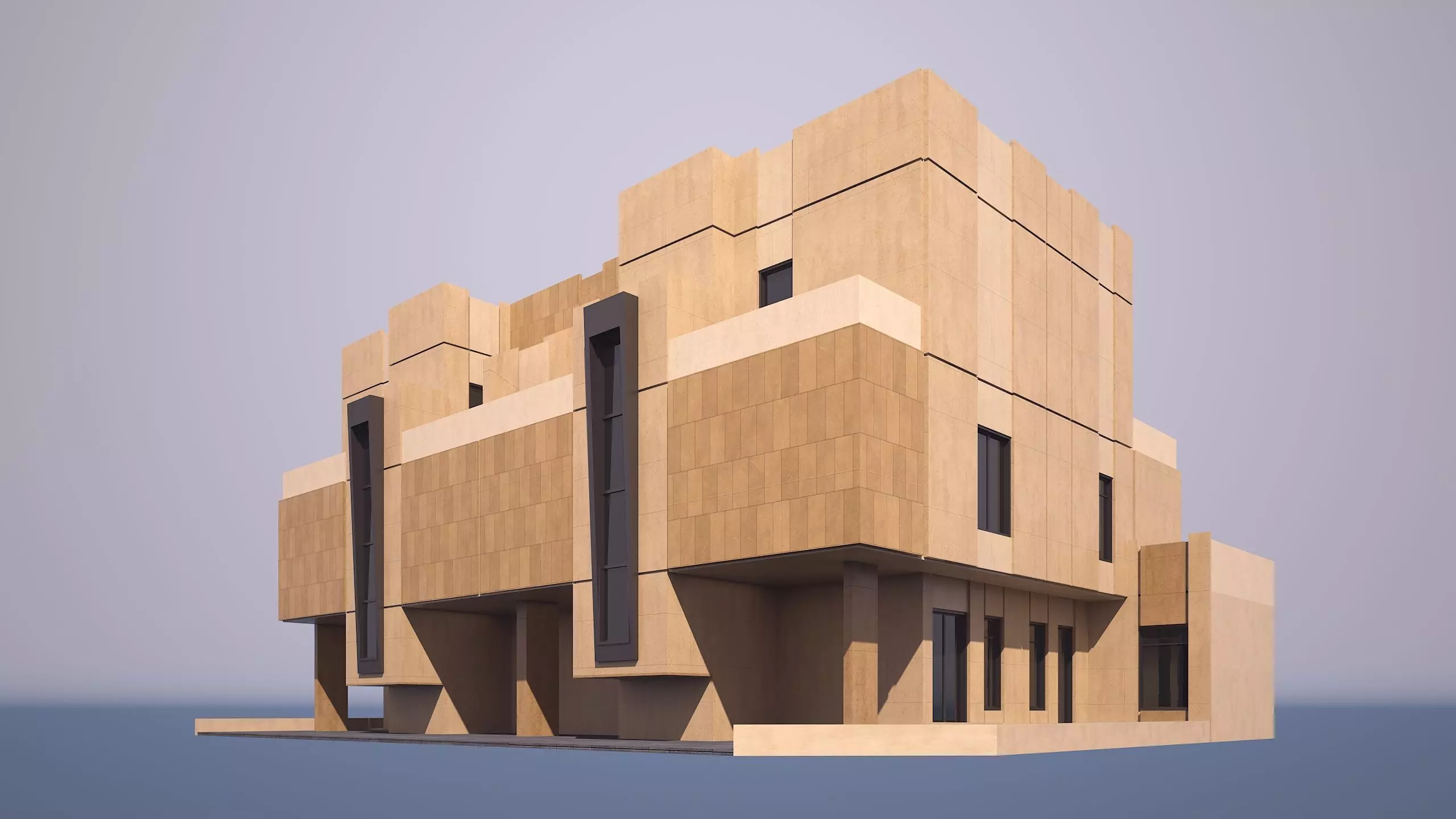 0211 - Twin Villa  3D model_0