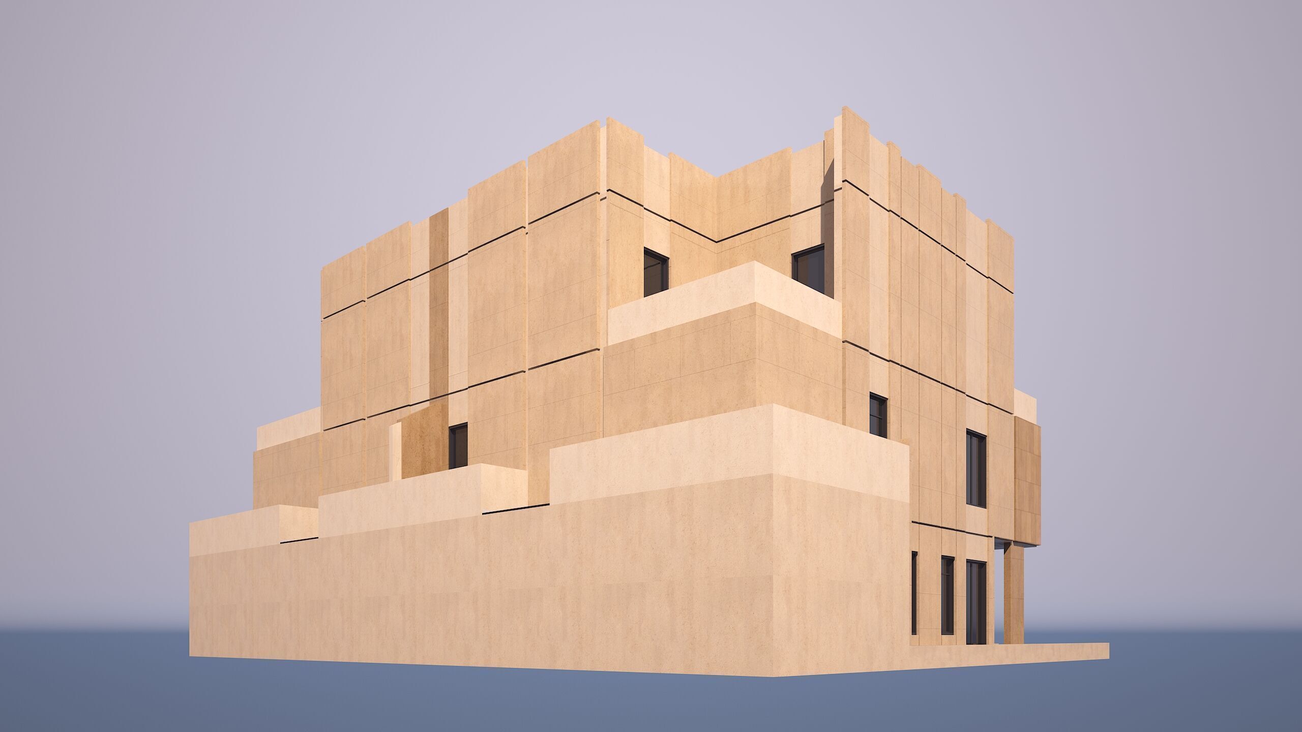 0211 - Twin Villa  3D model_4