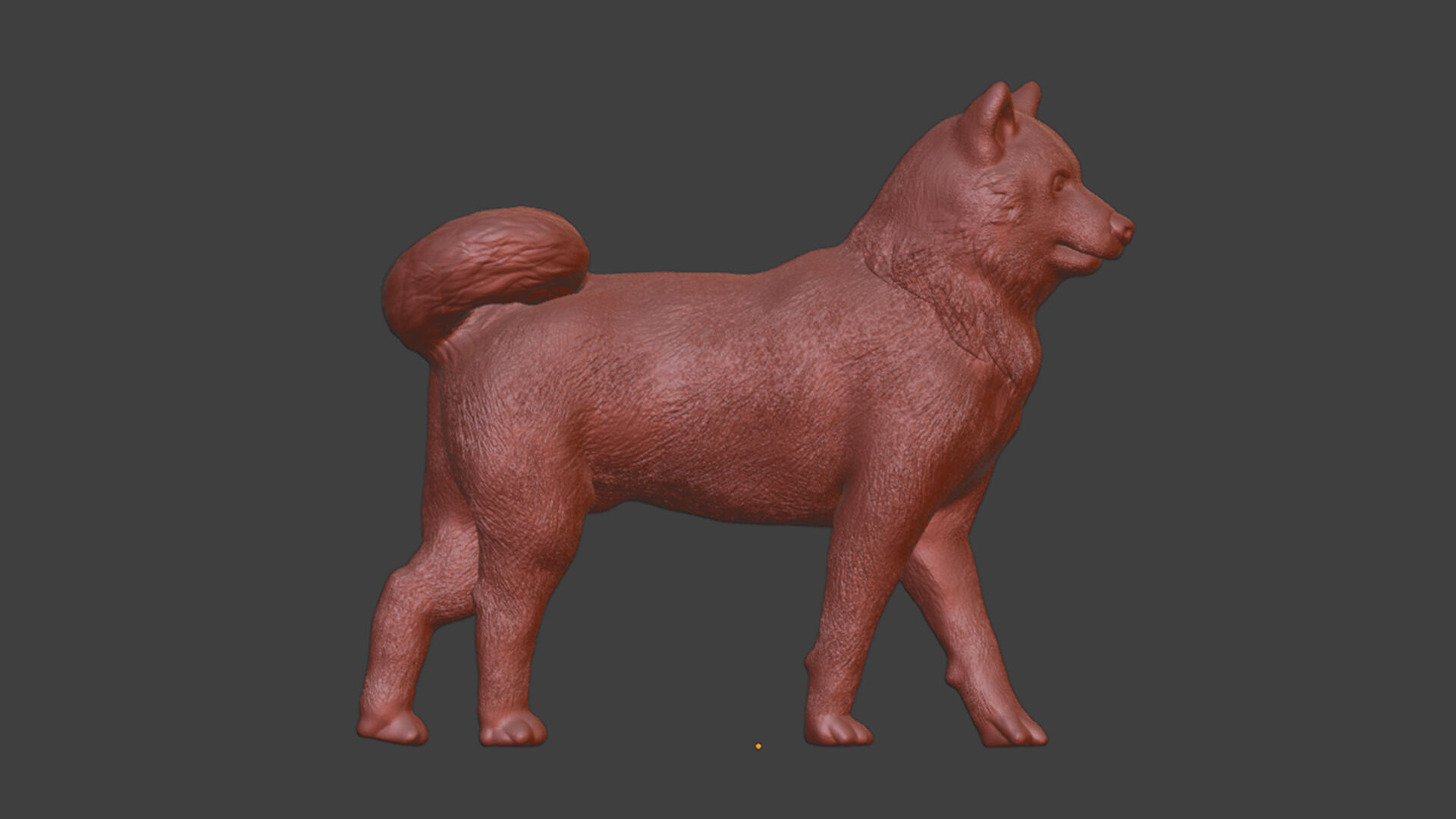 Realistic Shiba Inu Dog 3D print model_6