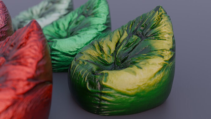 6 bean bag  3D model 4