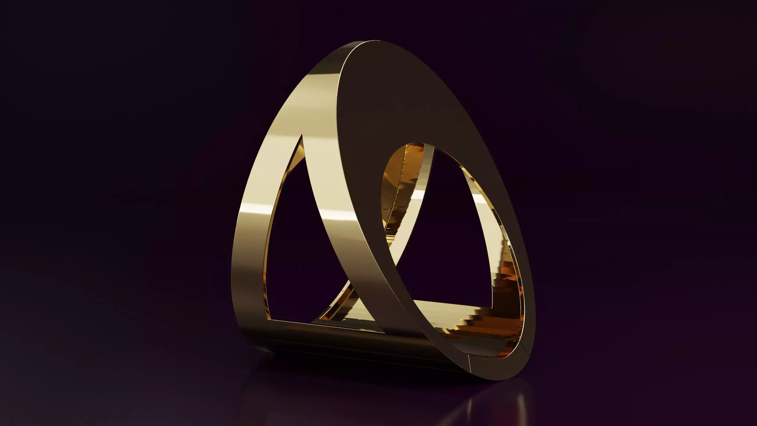 free form ring N61 Free 3D print model