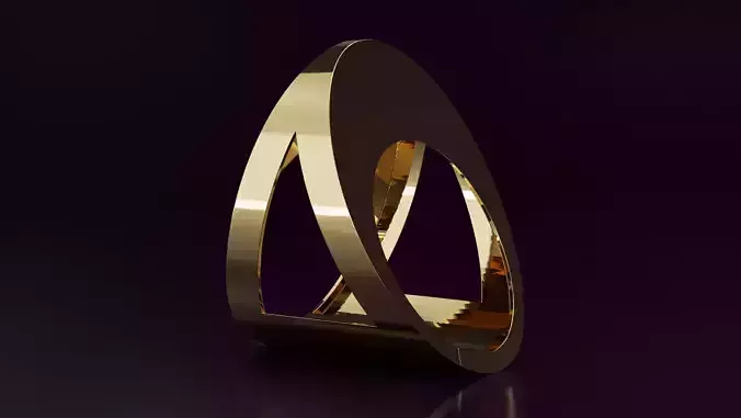 free form ring N61 Free 3D print model