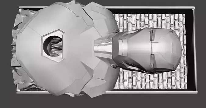 Iron man Book nook STL 3D Model for printing