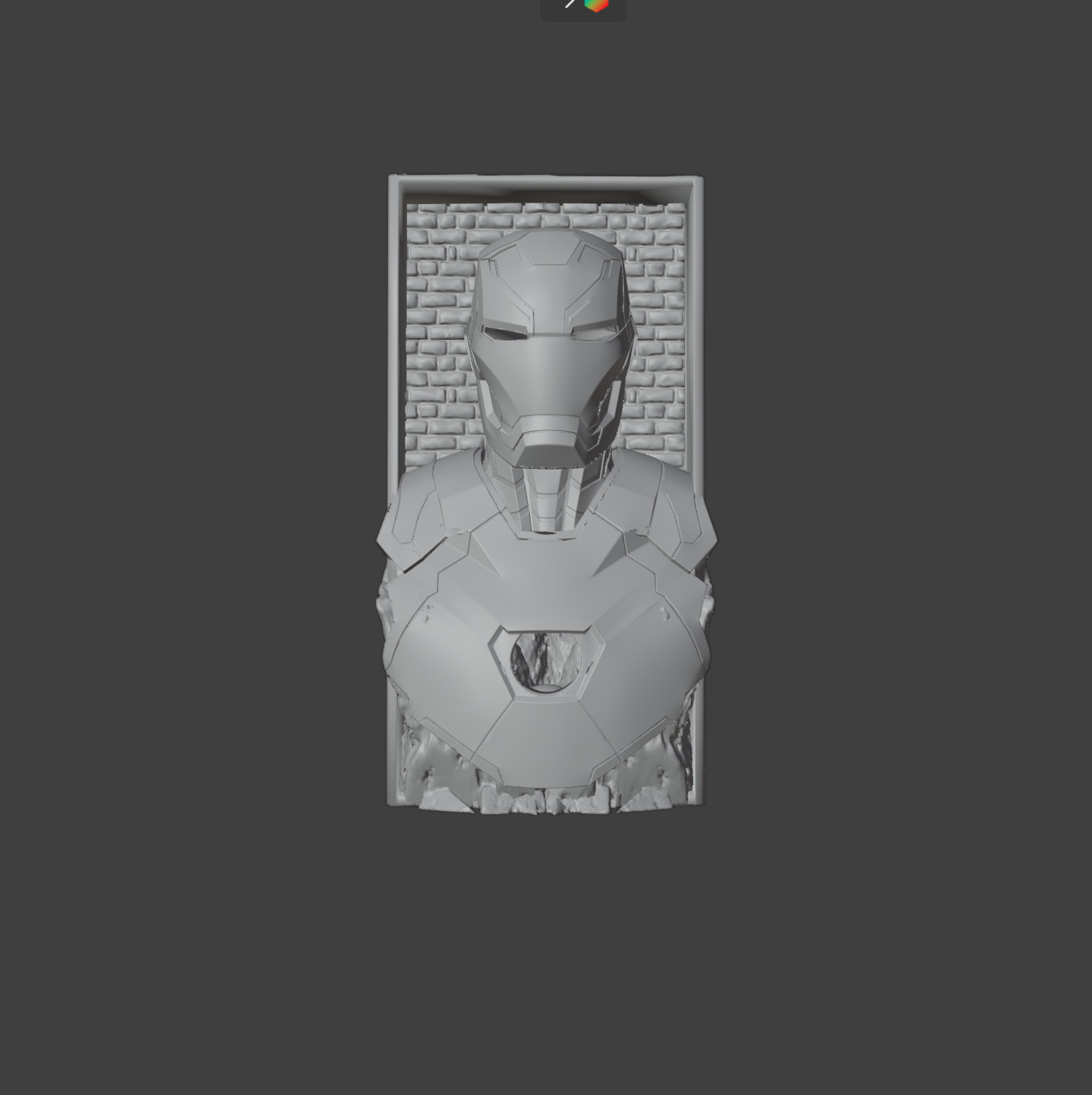 Iron man Book nook STL 3D Model for printing 3D print model_1