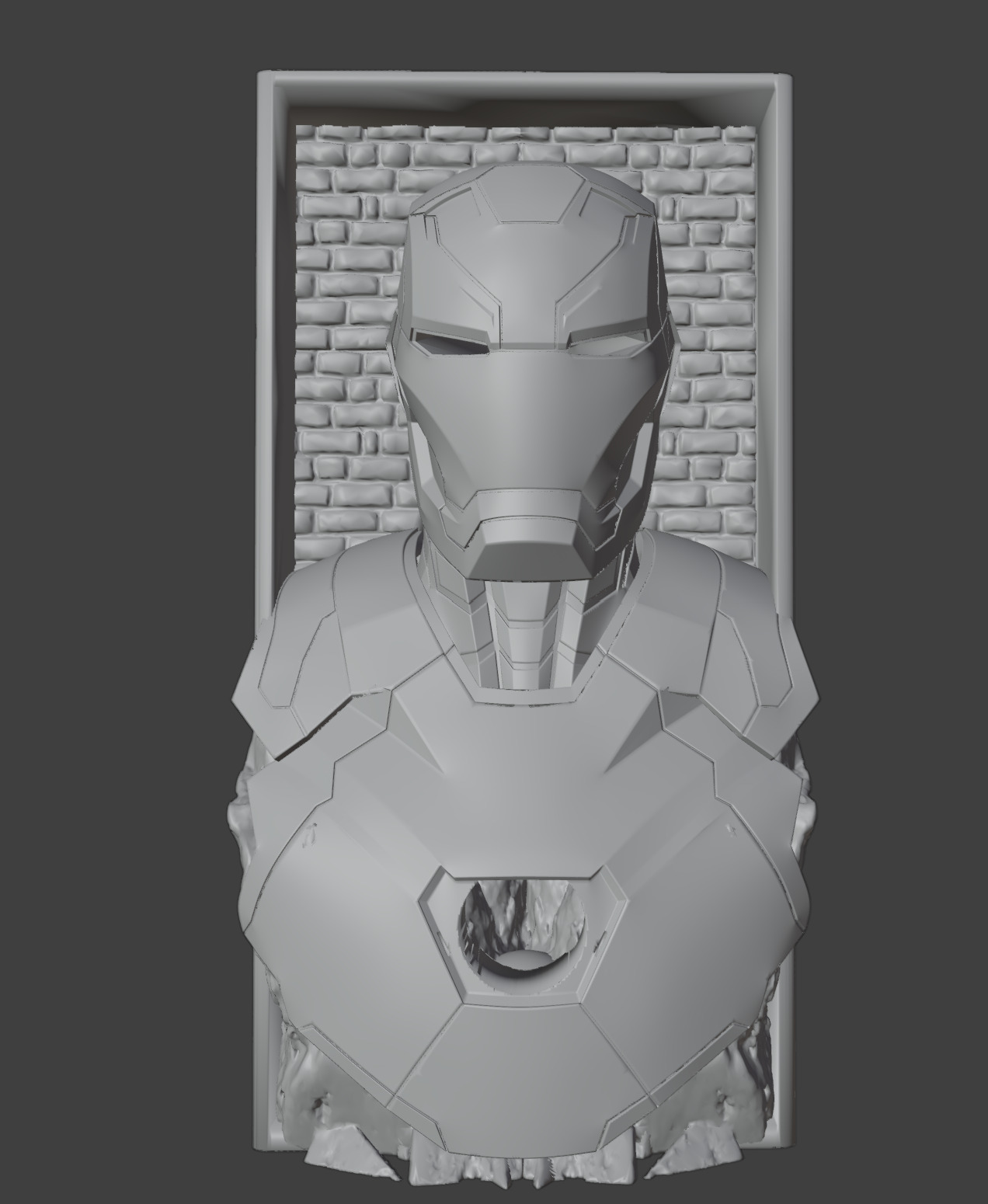 Iron man Book nook STL 3D Model for printing 3D print model_2
