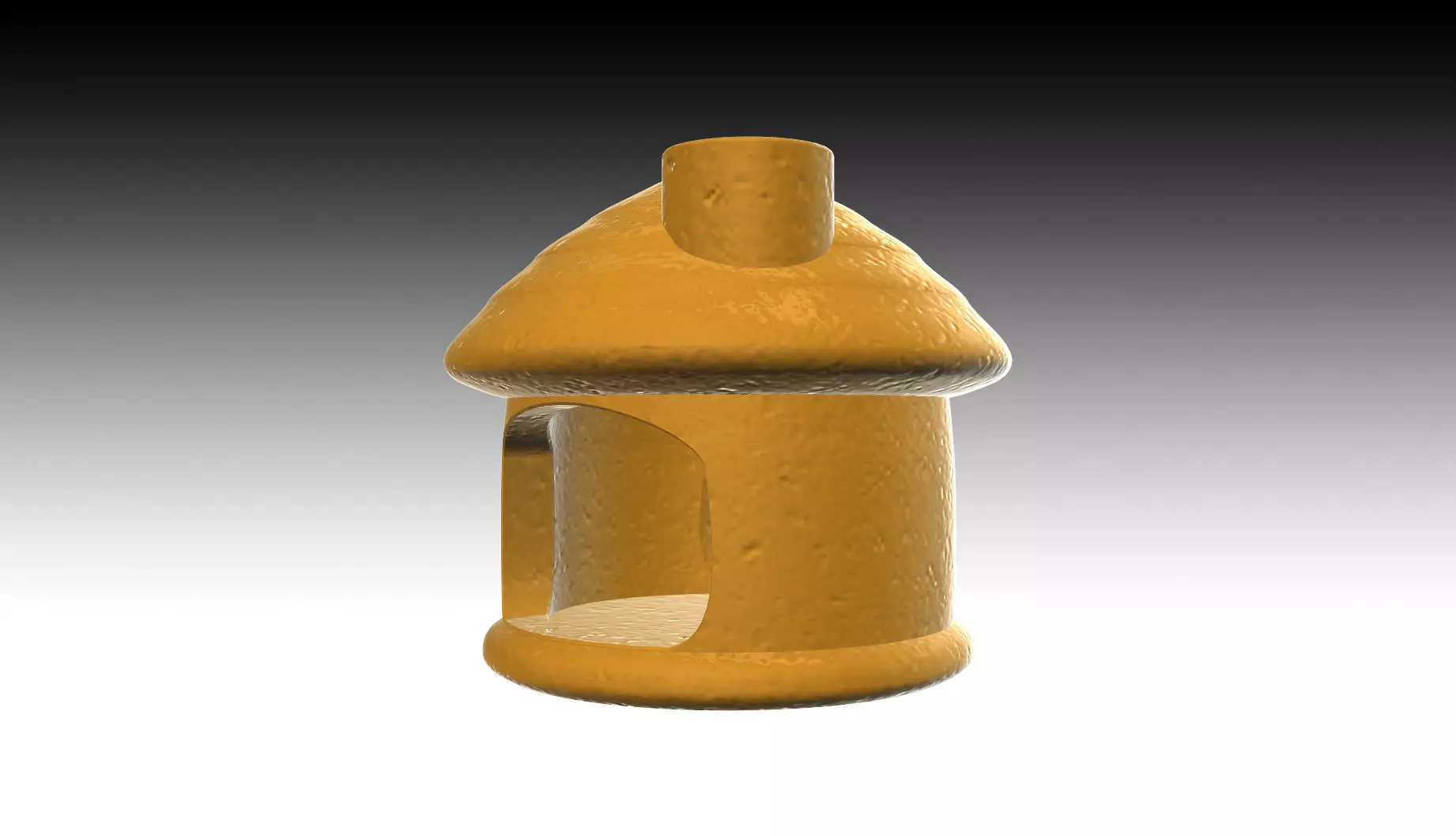 Aquarium-Ornaments Mushroom House 2 3D print model