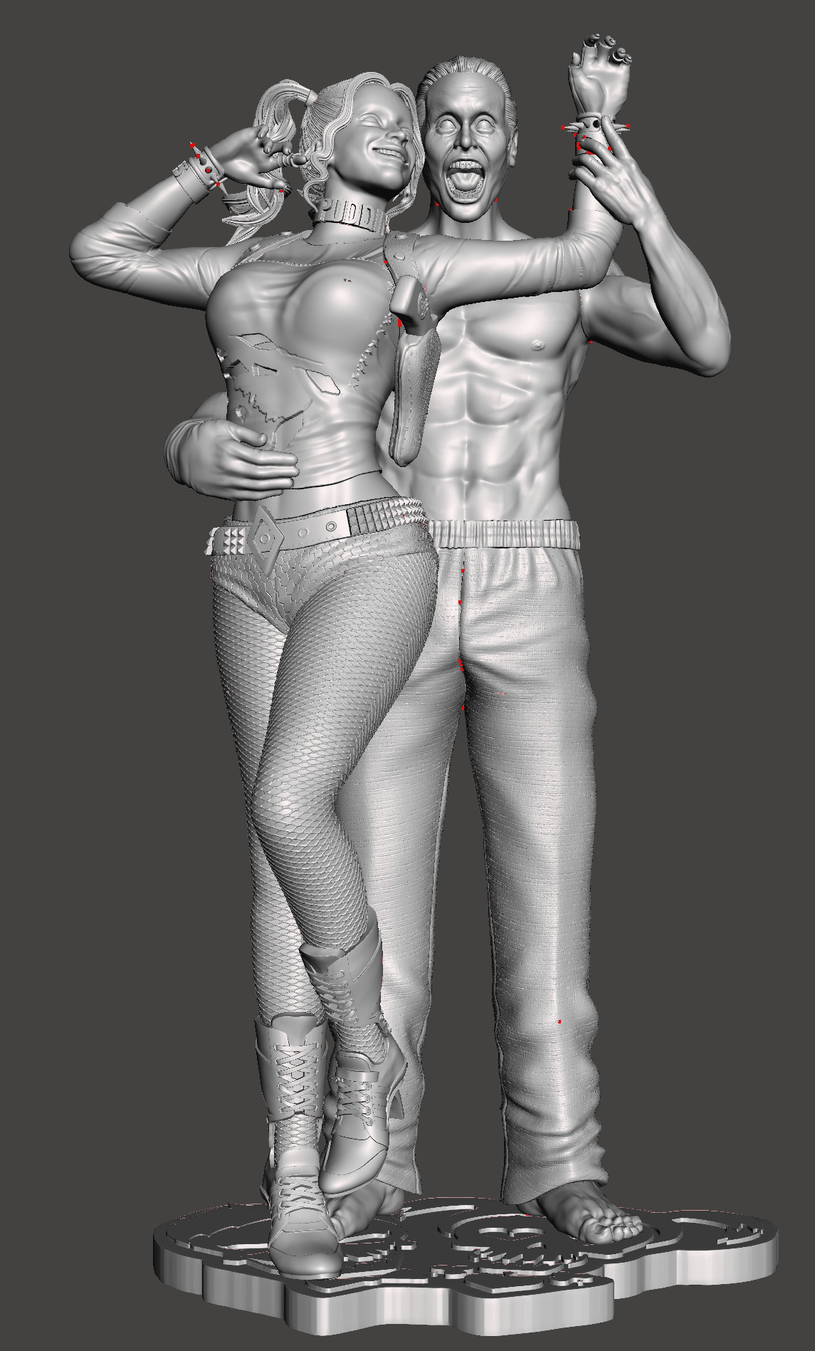 Joker and harley quin 3d stl print model 3D print model_2