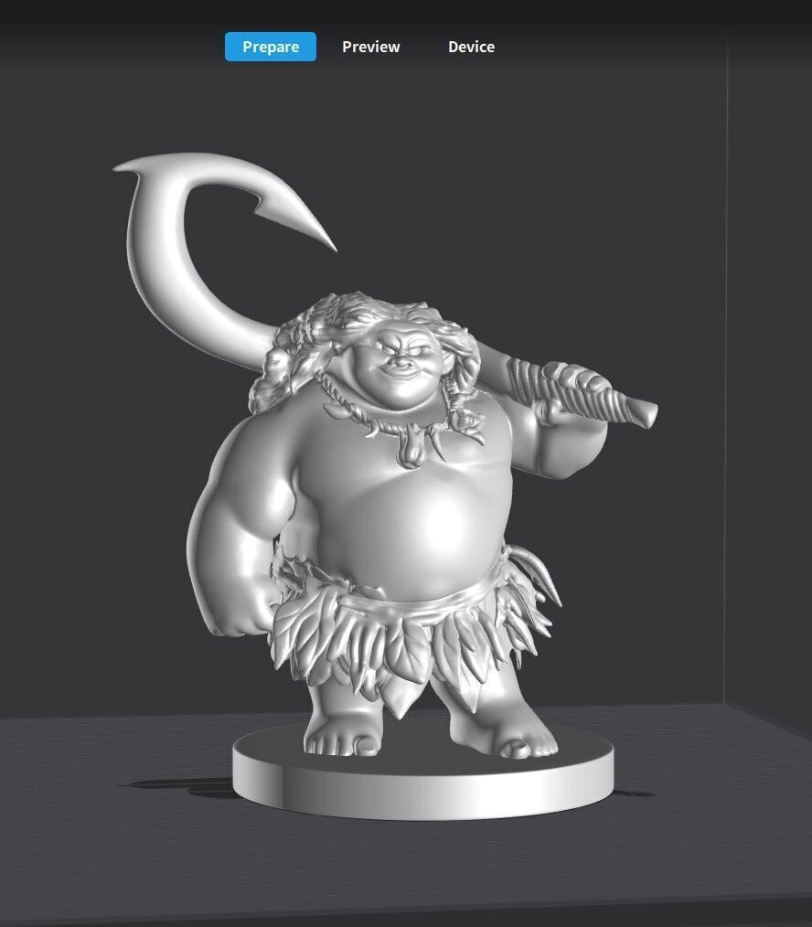 Moana Maui 3D print model_3