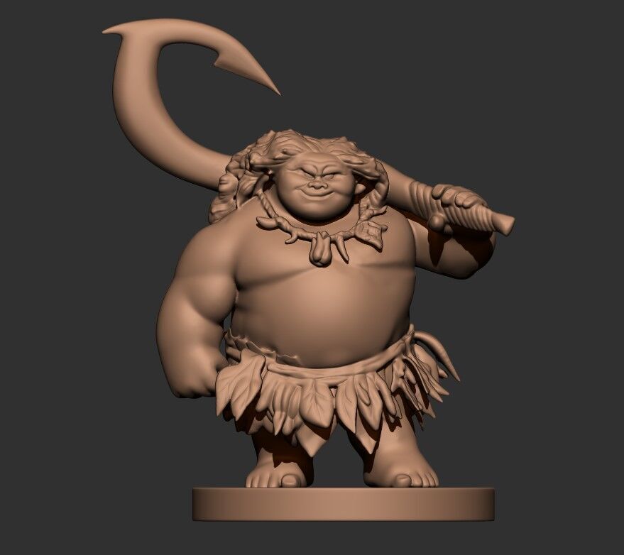 Moana Maui 3D print model_1