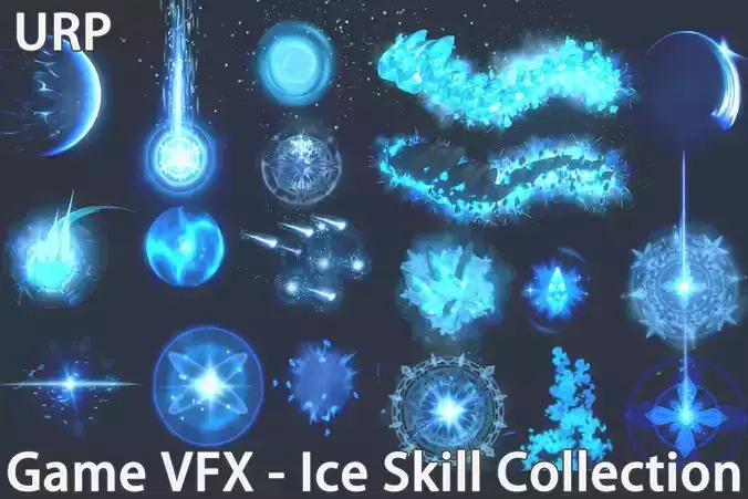 Unity Game VFX - Ice Skill Collection 3D model