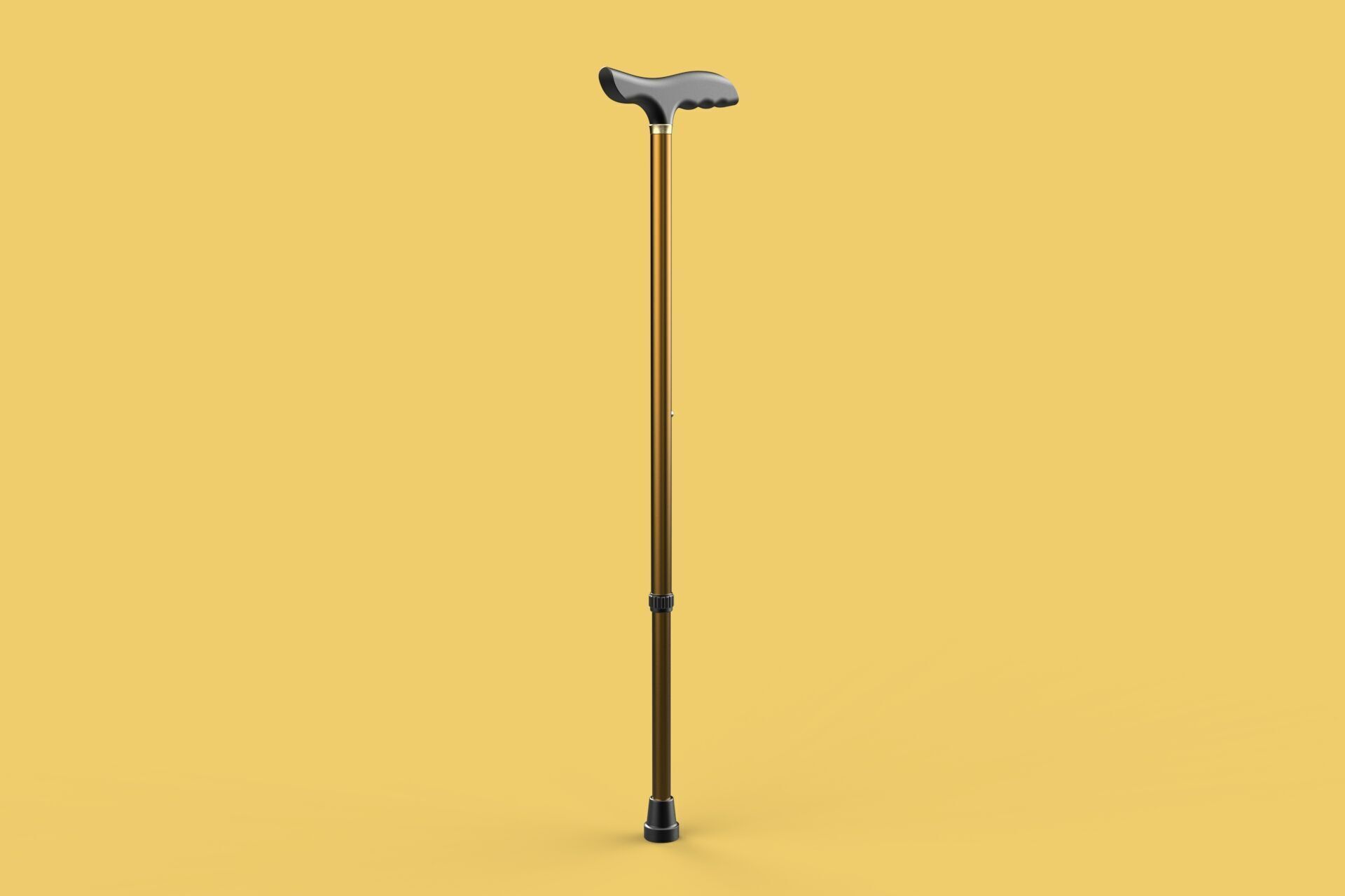 ADJUSTABLE WALKING AIDS ELDERLY SENIOR STICK CANE TREKKING POLE 3D model_12