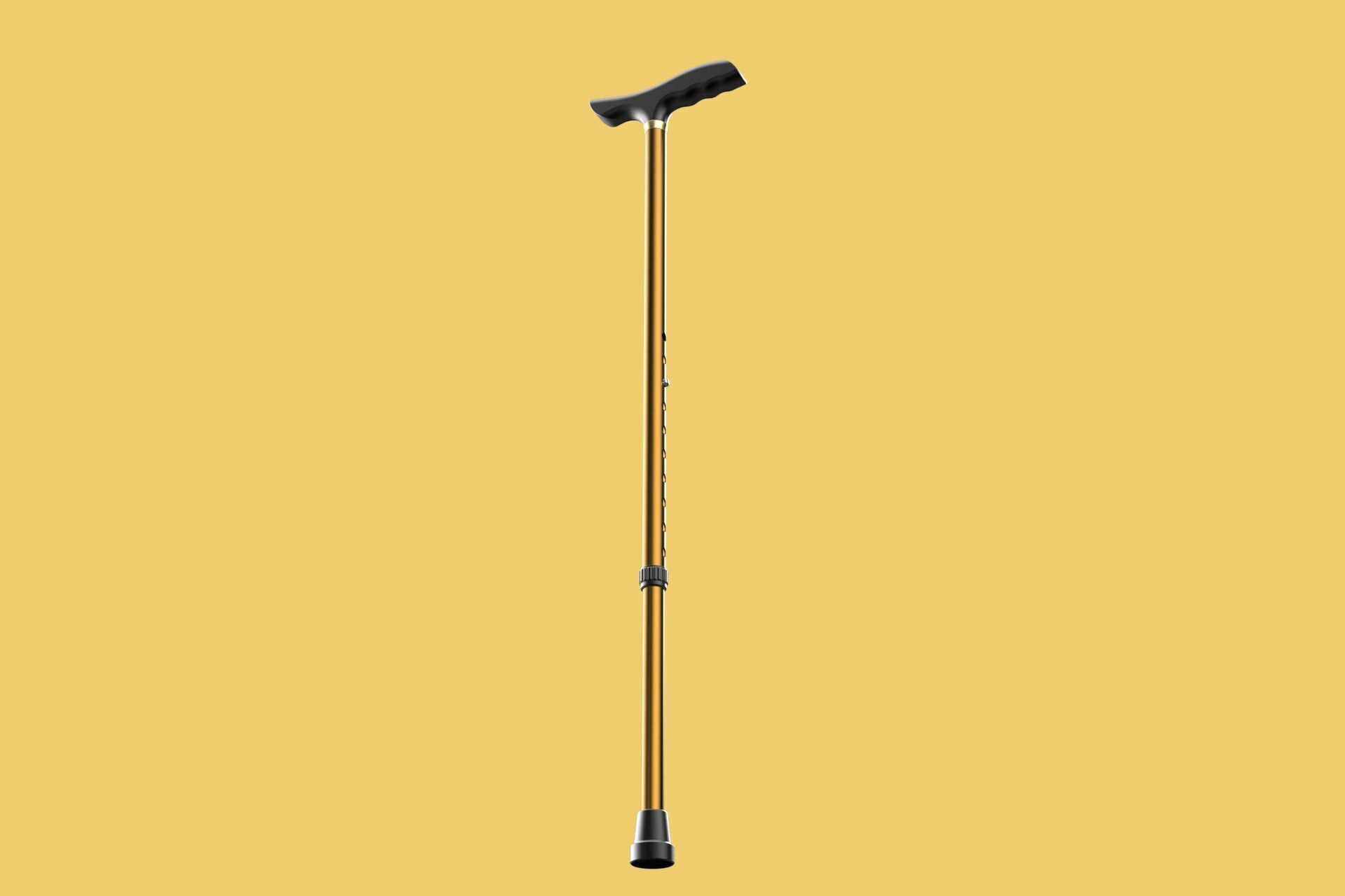 ADJUSTABLE WALKING AIDS ELDERLY SENIOR STICK CANE TREKKING POLE 3D model_17