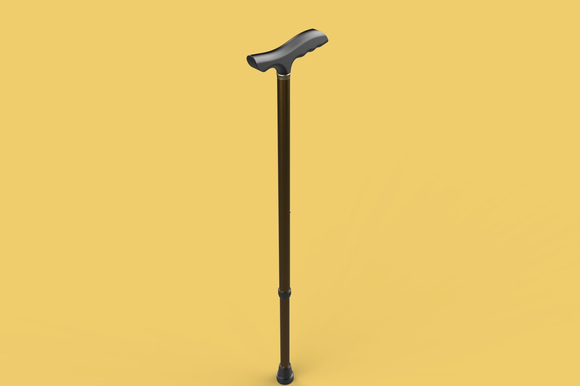 ADJUSTABLE WALKING AIDS ELDERLY SENIOR STICK CANE TREKKING POLE 3D model_7