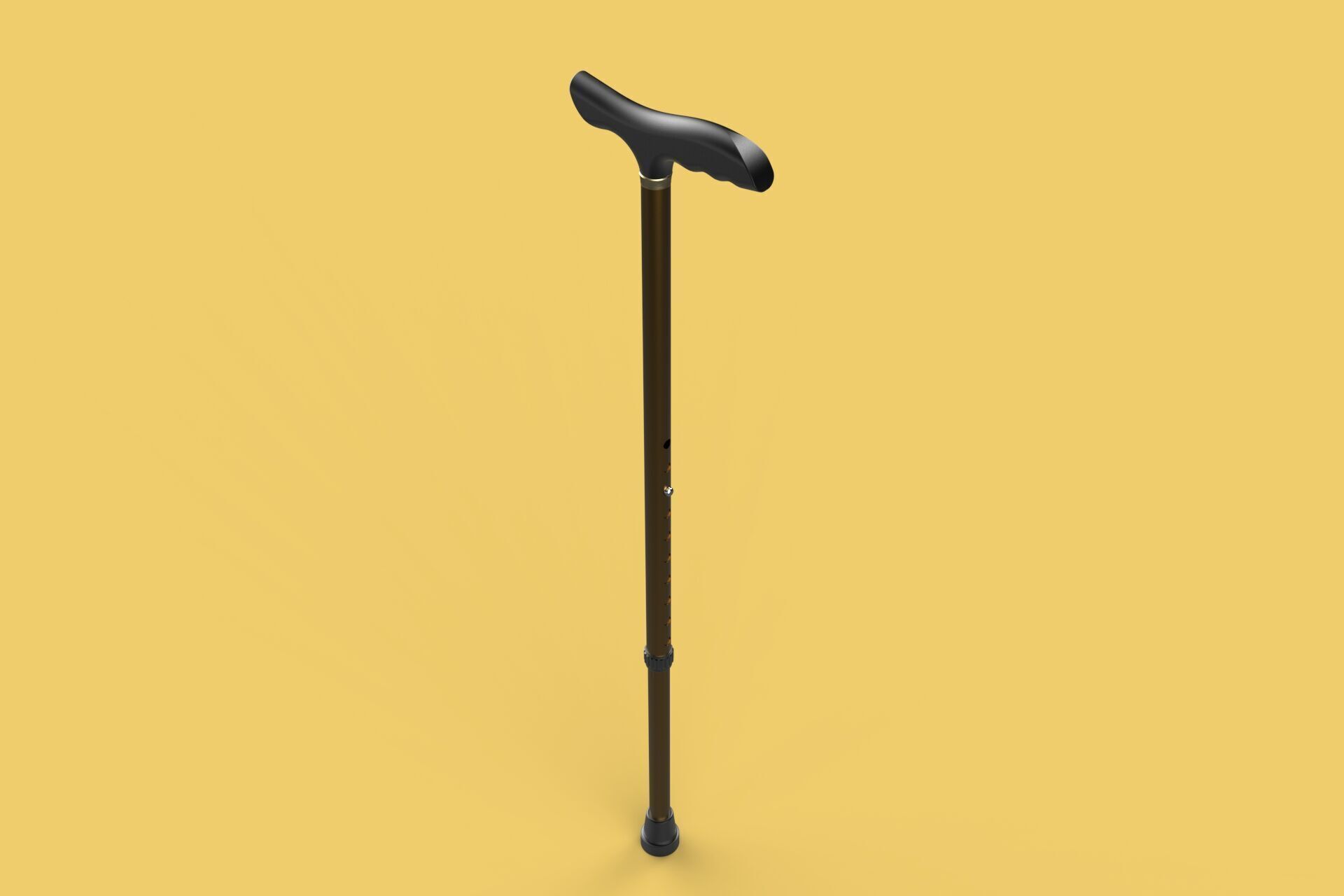ADJUSTABLE WALKING AIDS ELDERLY SENIOR STICK CANE TREKKING POLE 3D model_8