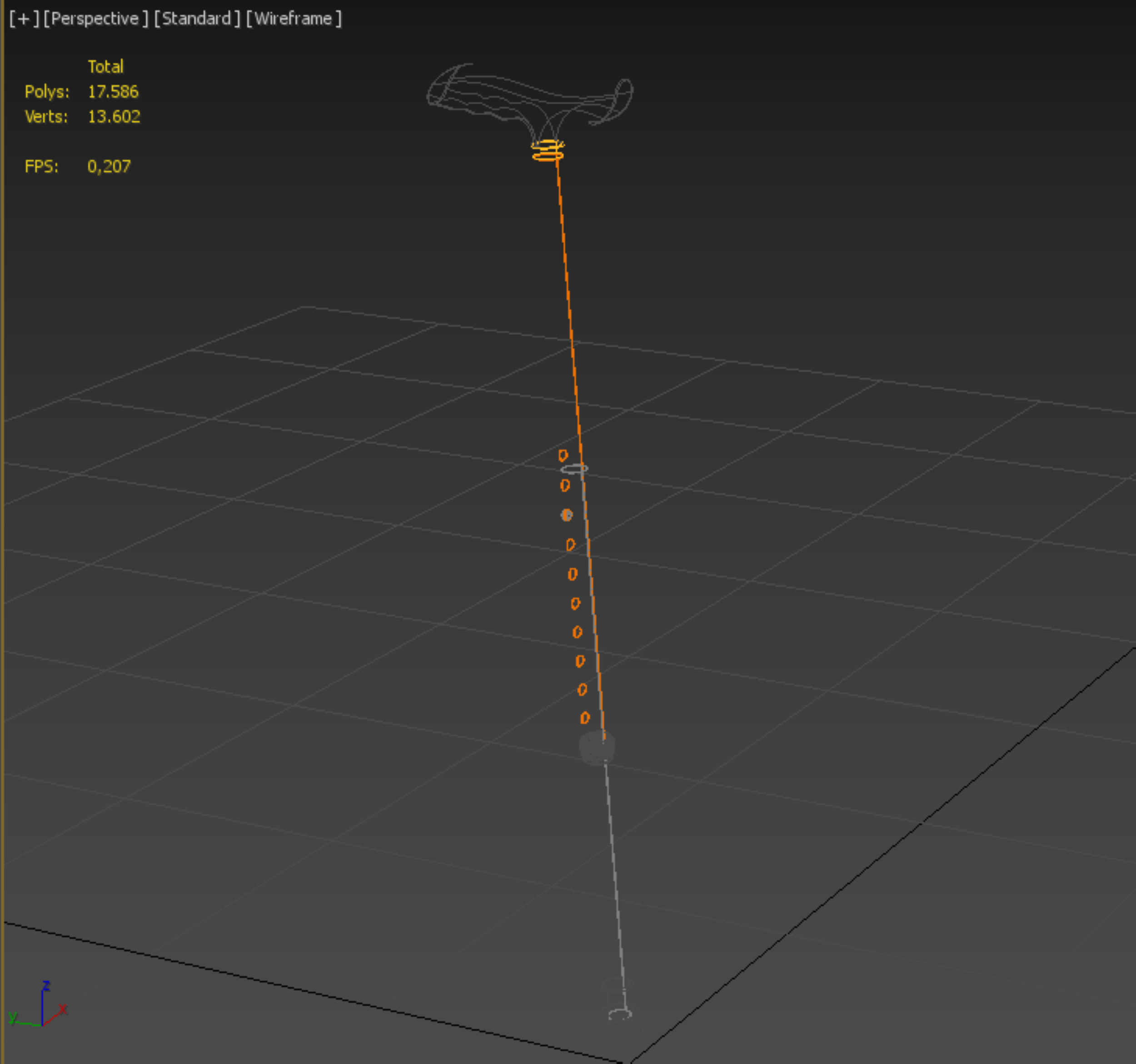 ADJUSTABLE WALKING AIDS ELDERLY SENIOR STICK CANE TREKKING POLE 3D model_38