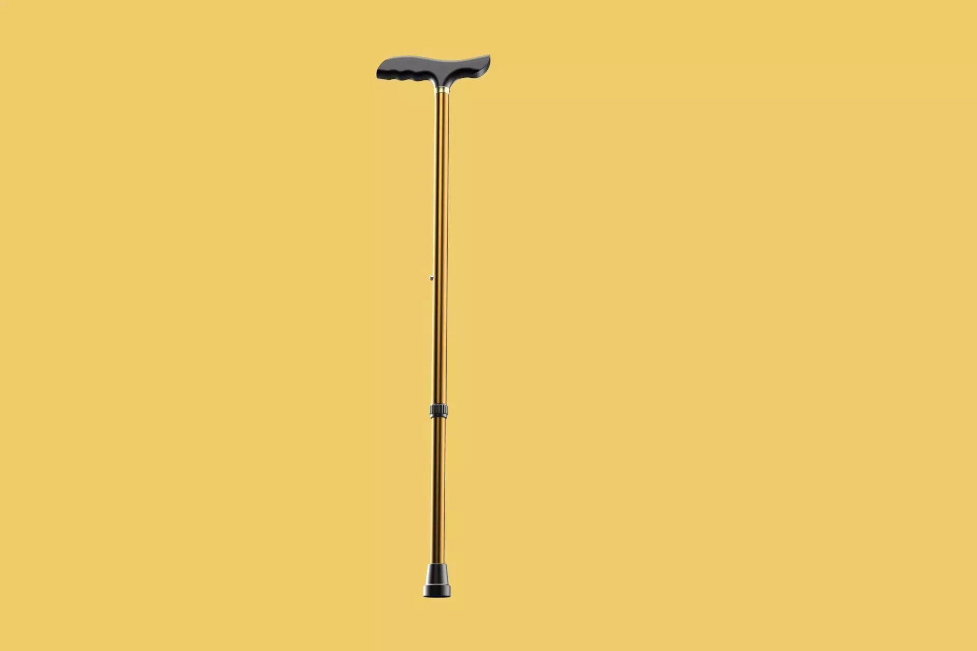ADJUSTABLE WALKING AIDS ELDERLY SENIOR STICK CANE TREKKING POLE 3D model_0
