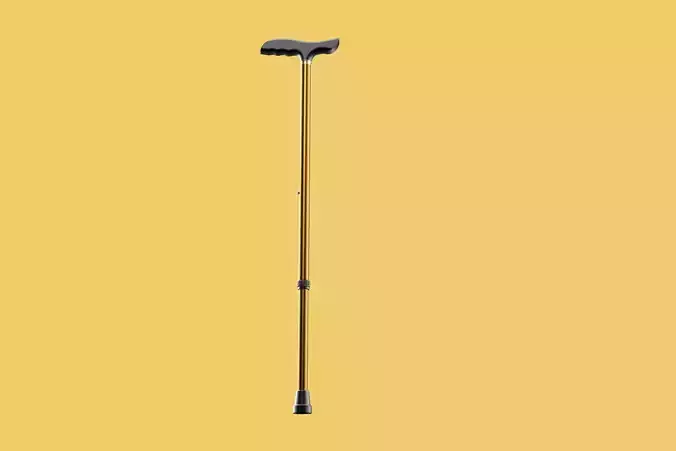 ADJUSTABLE WALKING AIDS ELDERLY SENIOR STICK CANE TREKKING POLE 3D model