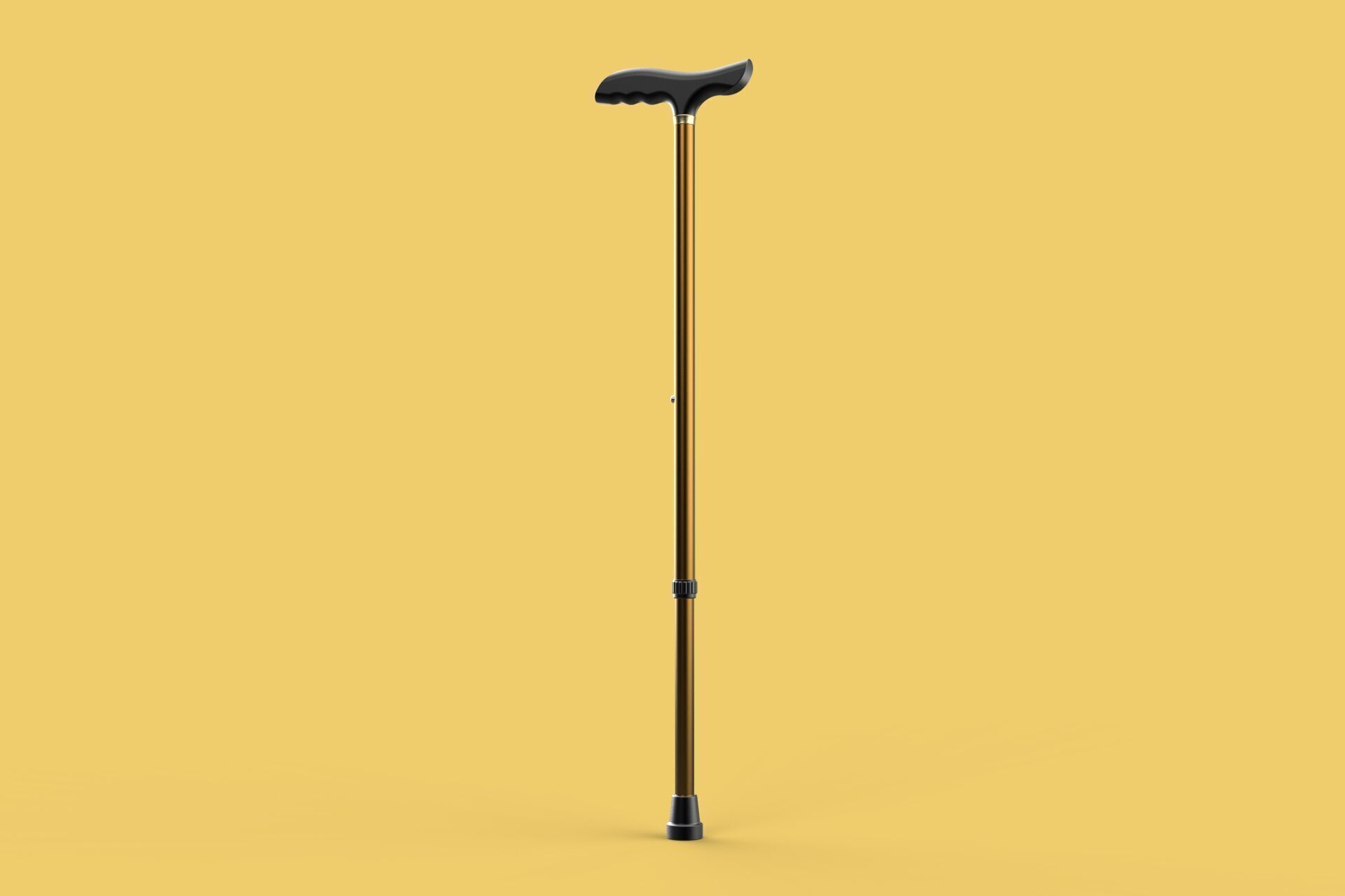 ADJUSTABLE WALKING AIDS ELDERLY SENIOR STICK CANE TREKKING POLE 3D model_34