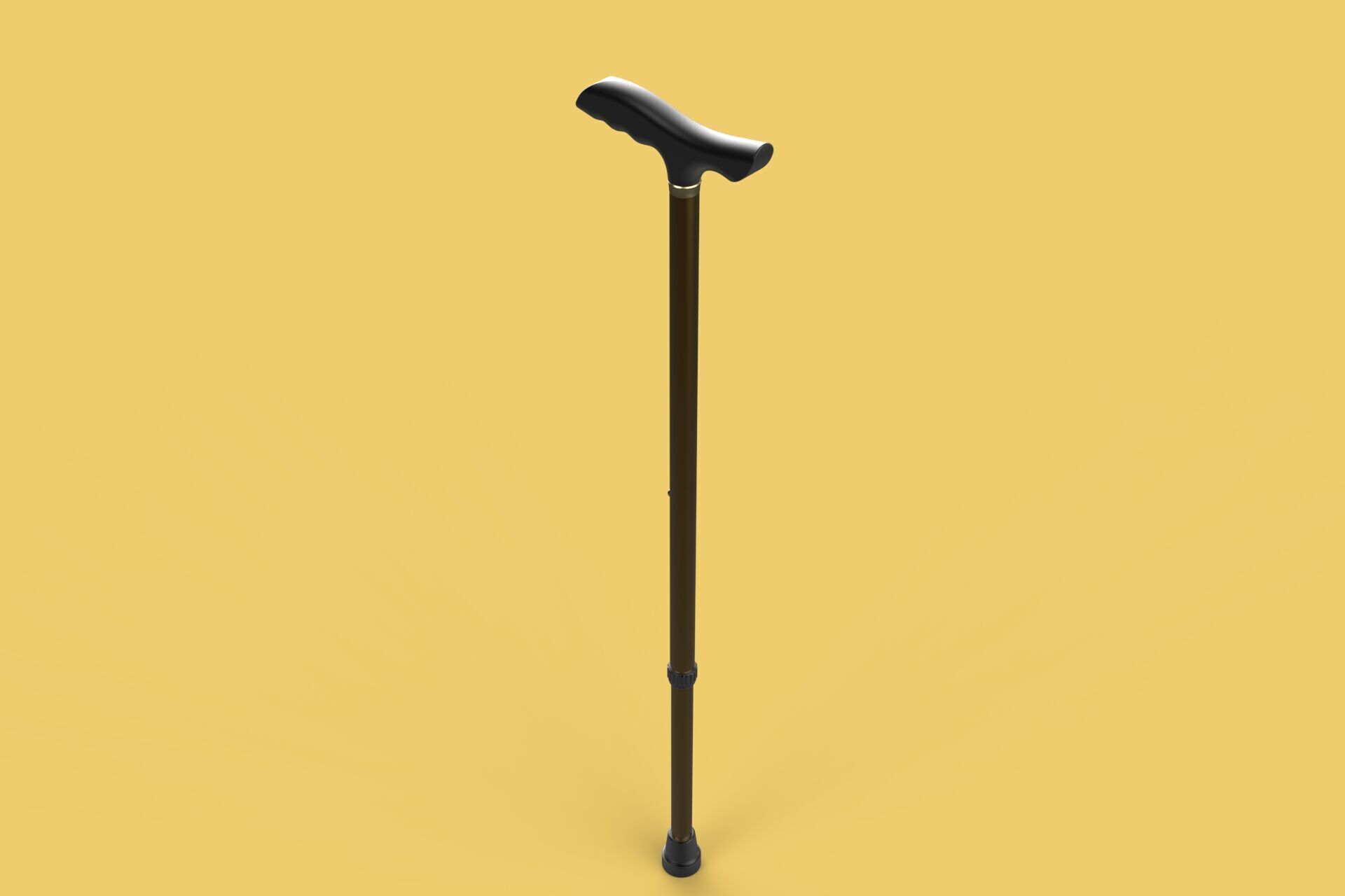 ADJUSTABLE WALKING AIDS ELDERLY SENIOR STICK CANE TREKKING POLE 3D model_10