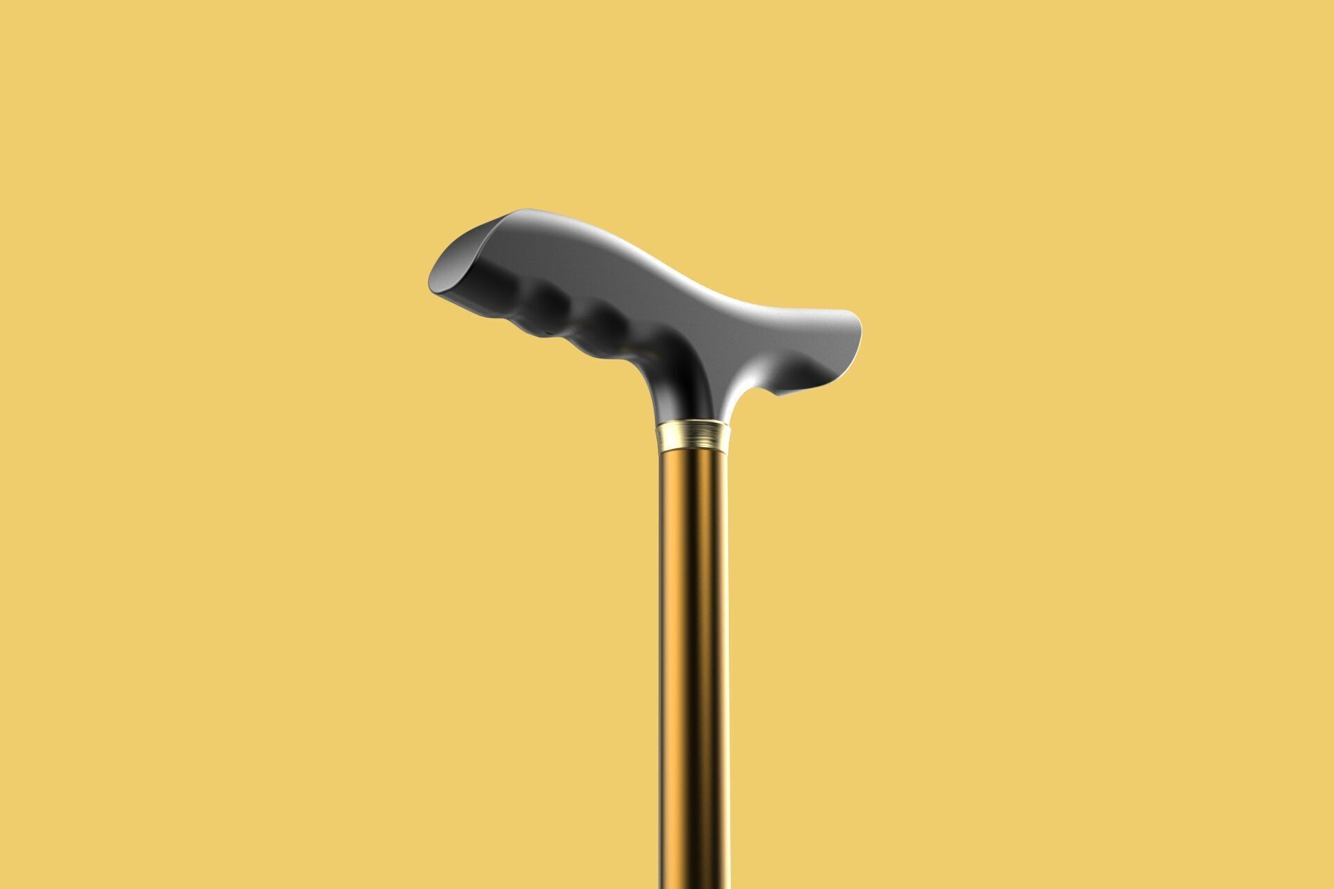 ADJUSTABLE WALKING AIDS ELDERLY SENIOR STICK CANE TREKKING POLE 3D model_21