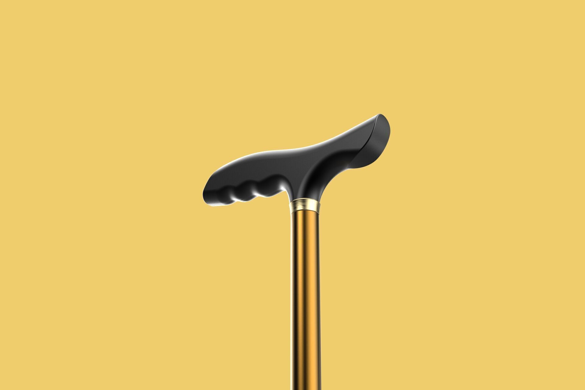 ADJUSTABLE WALKING AIDS ELDERLY SENIOR STICK CANE TREKKING POLE 3D model_20