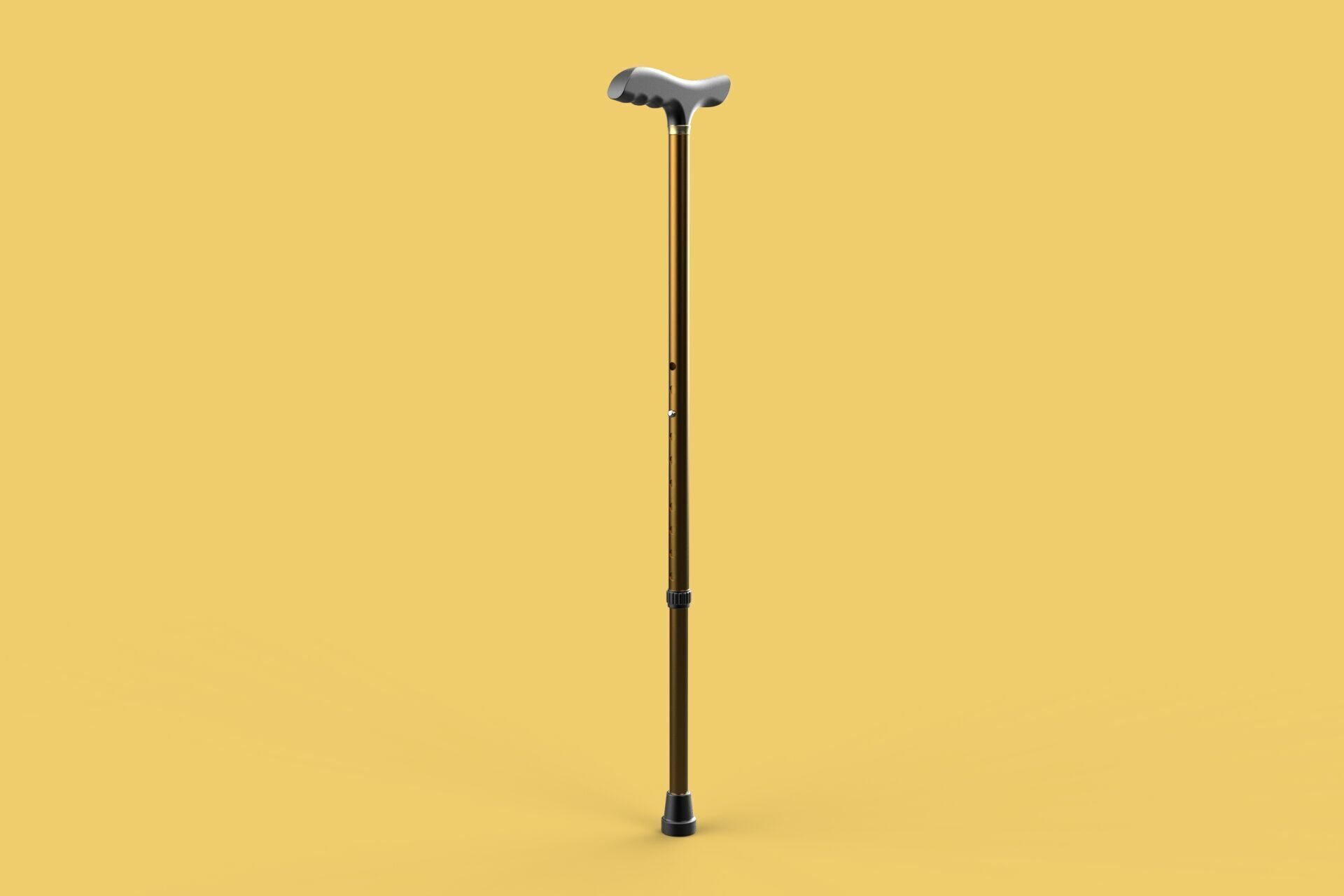 ADJUSTABLE WALKING AIDS ELDERLY SENIOR STICK CANE TREKKING POLE 3D model_14