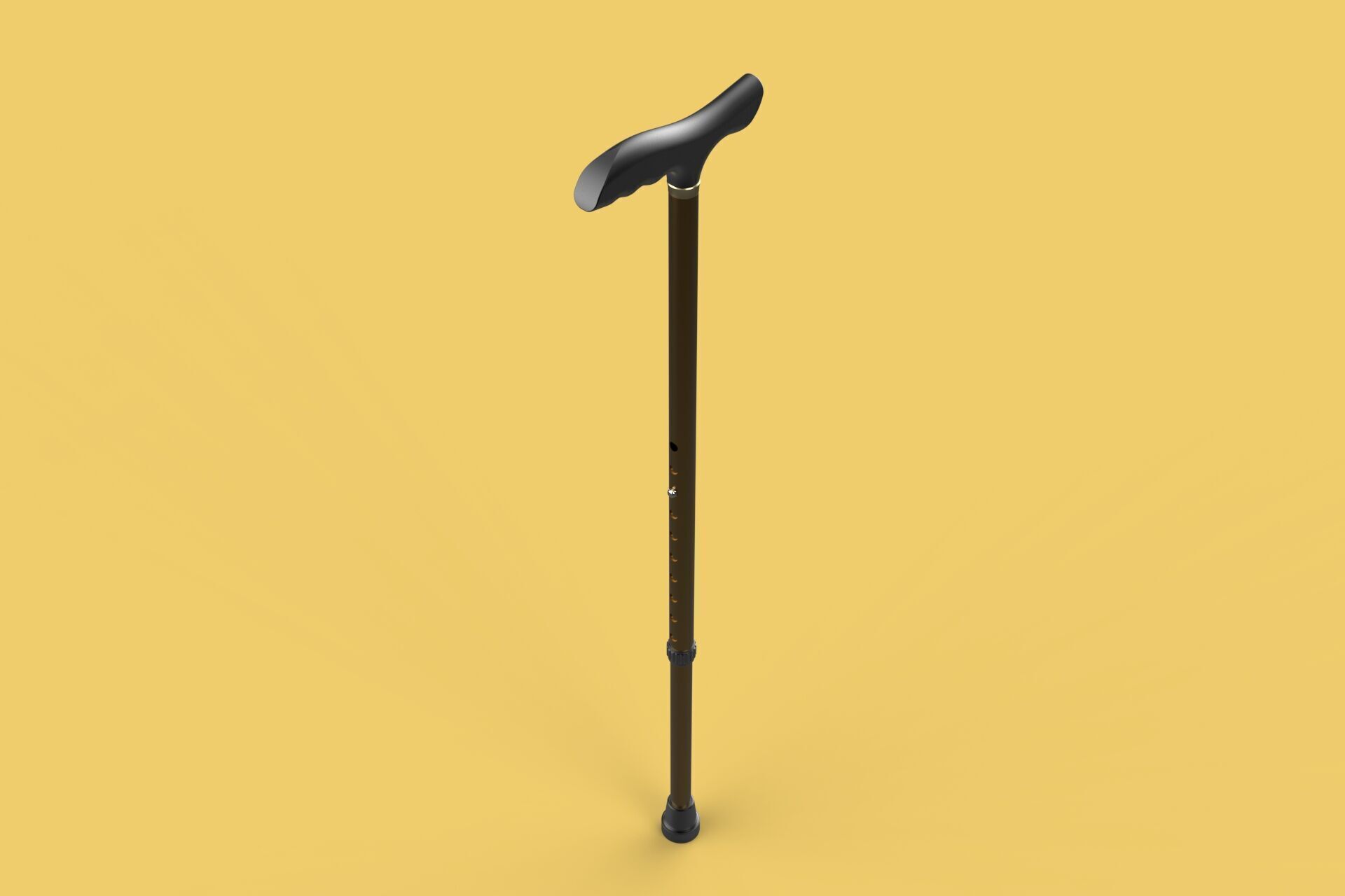 ADJUSTABLE WALKING AIDS ELDERLY SENIOR STICK CANE TREKKING POLE 3D model_9