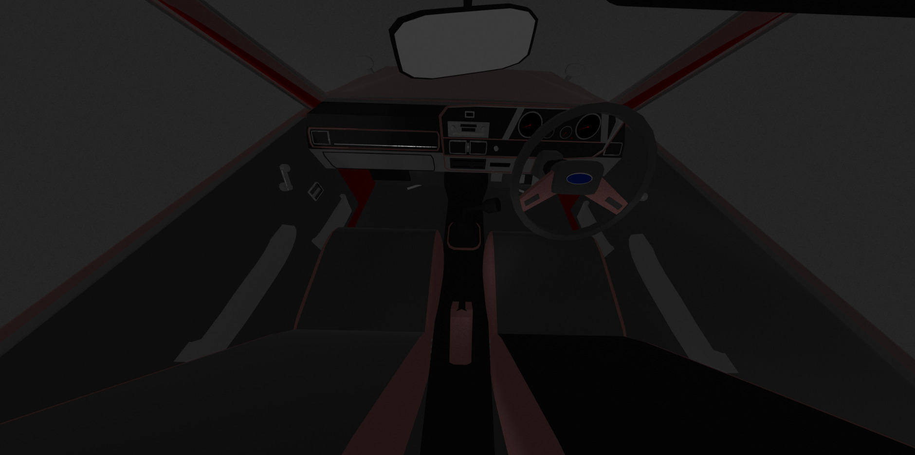 Corolla E70 series Low-poly 3D model_4