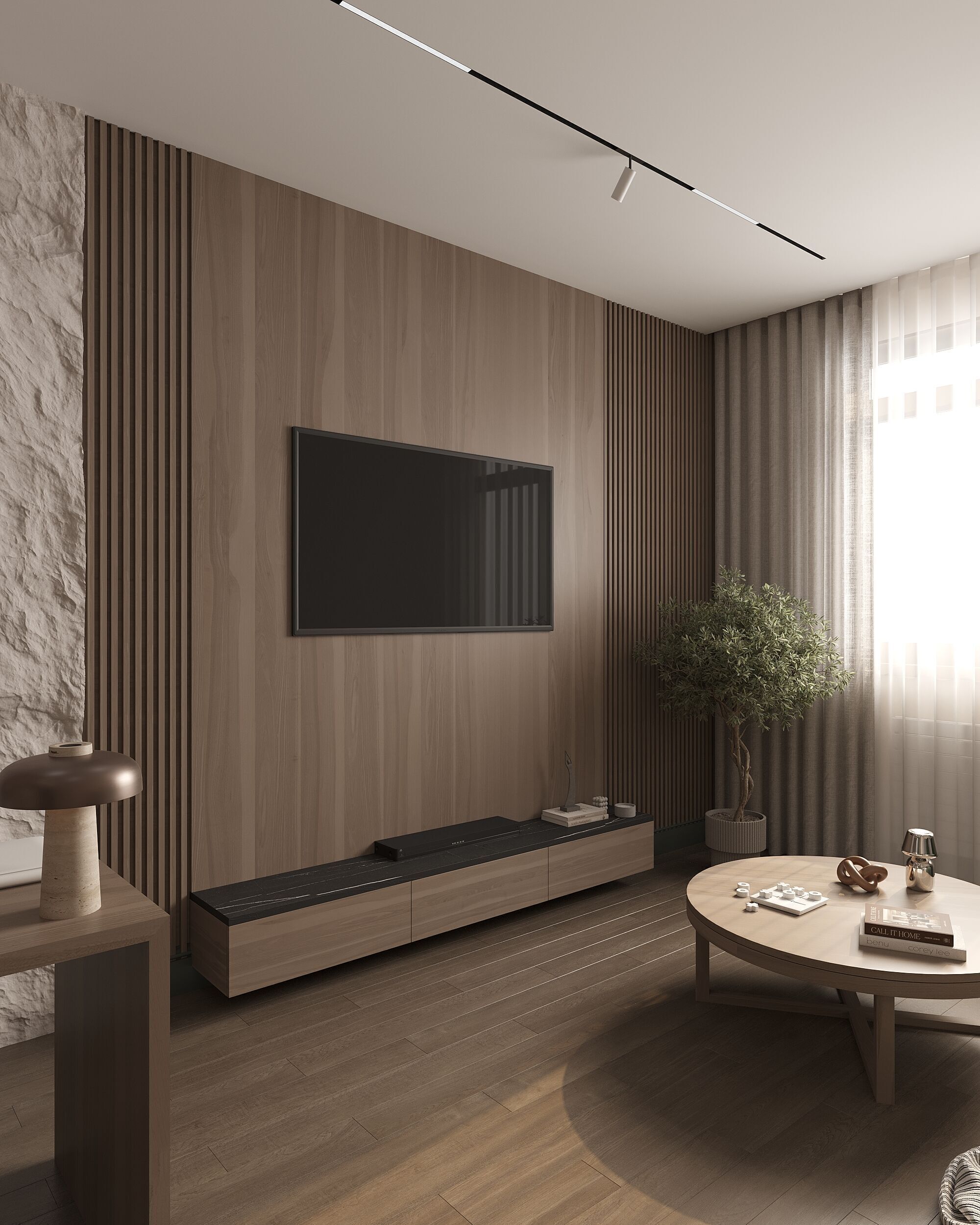 Living room render 3D model_5