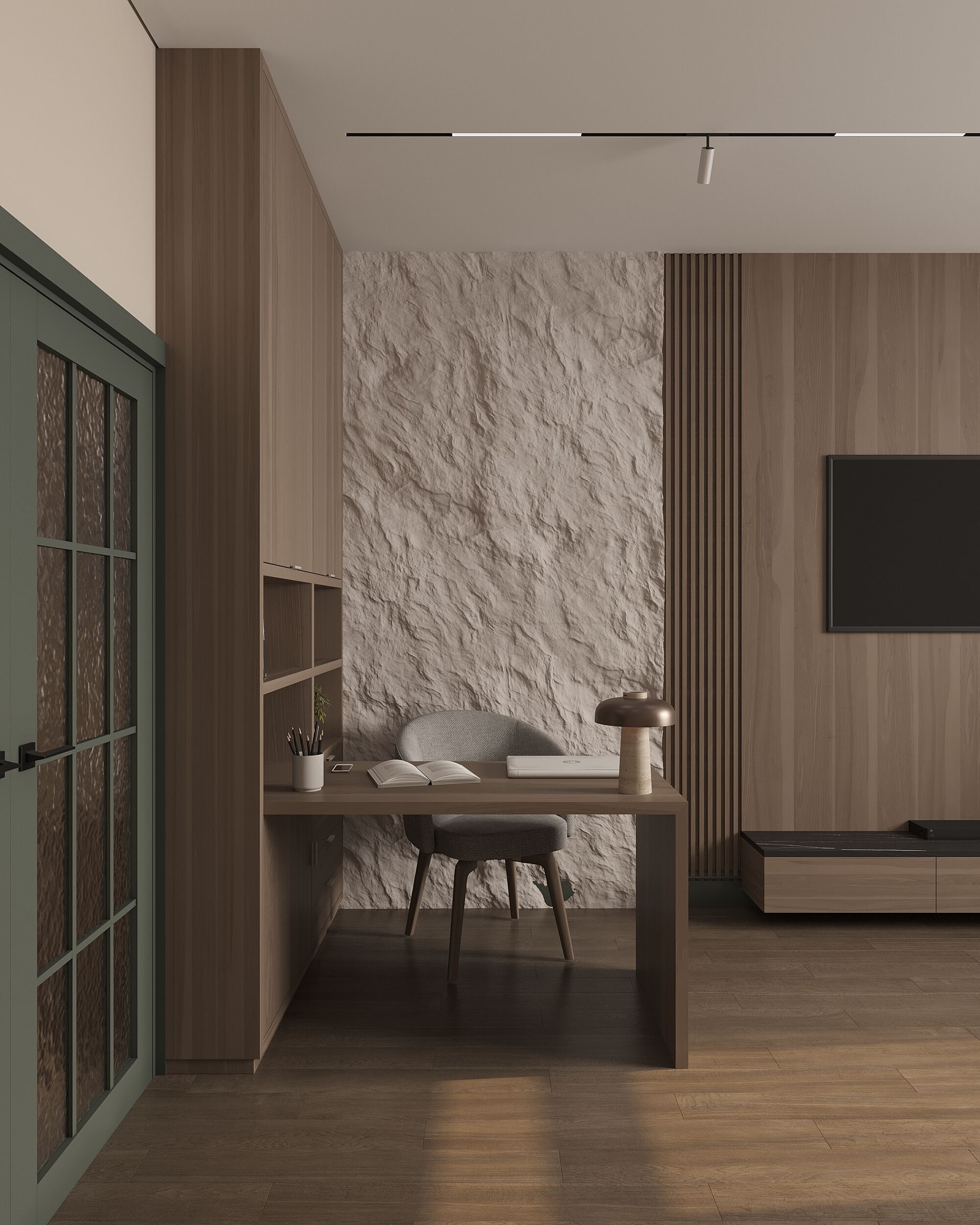 Living room render 3D model_4