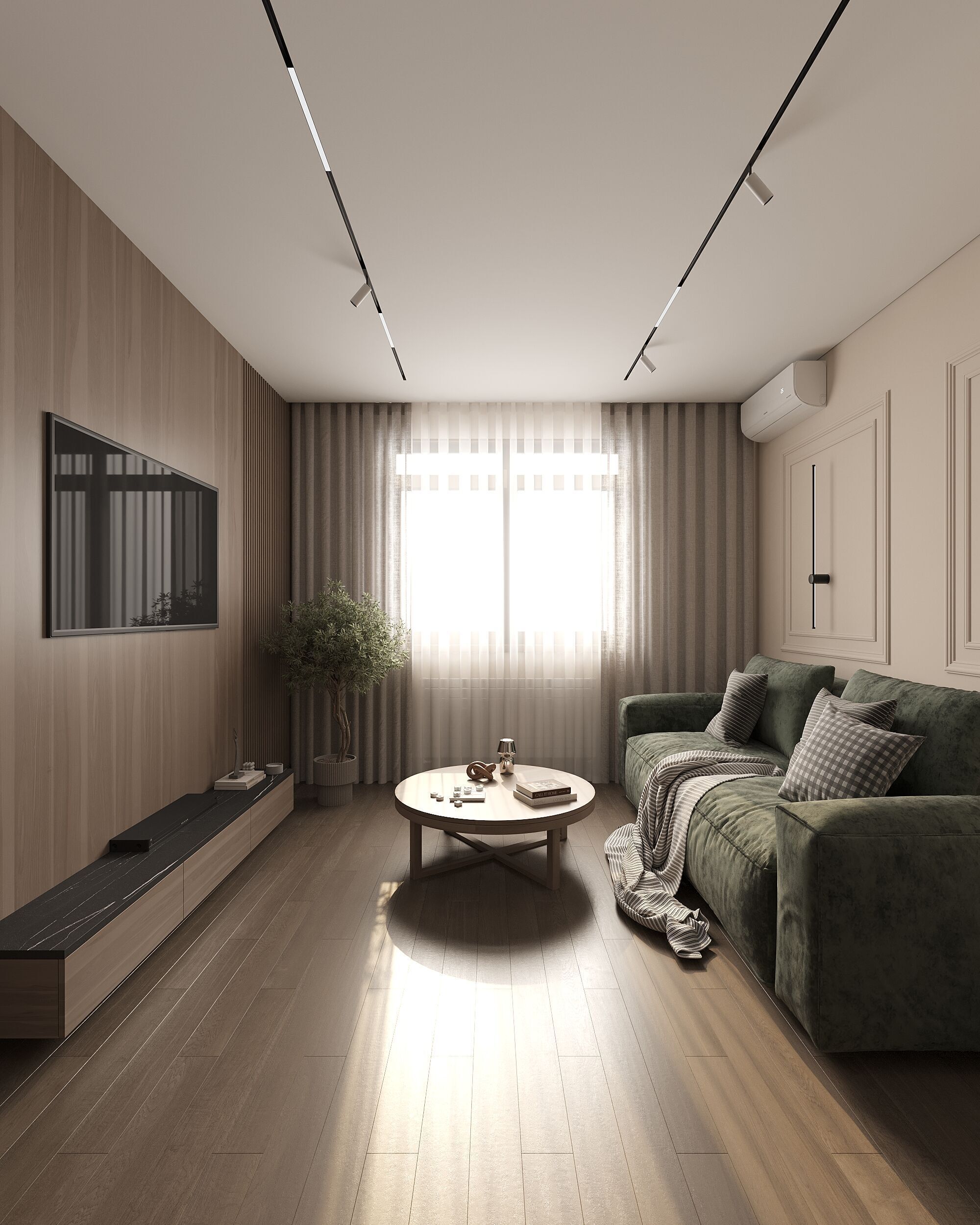 Living room render 3D model_3