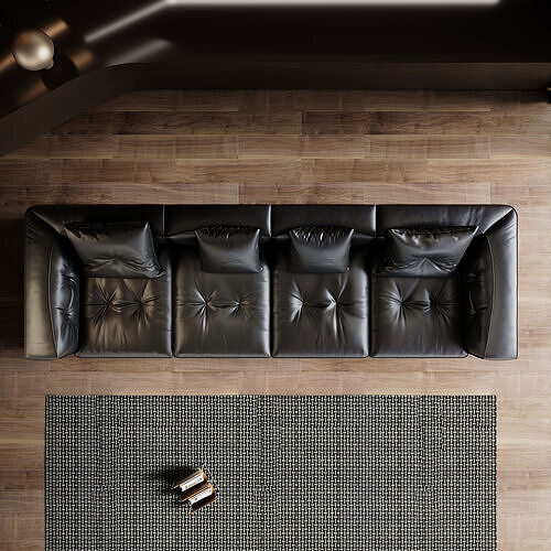 Apartment Interior Scene 3D model 6