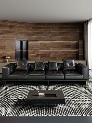 Apartment Interior Scene 3D model 7