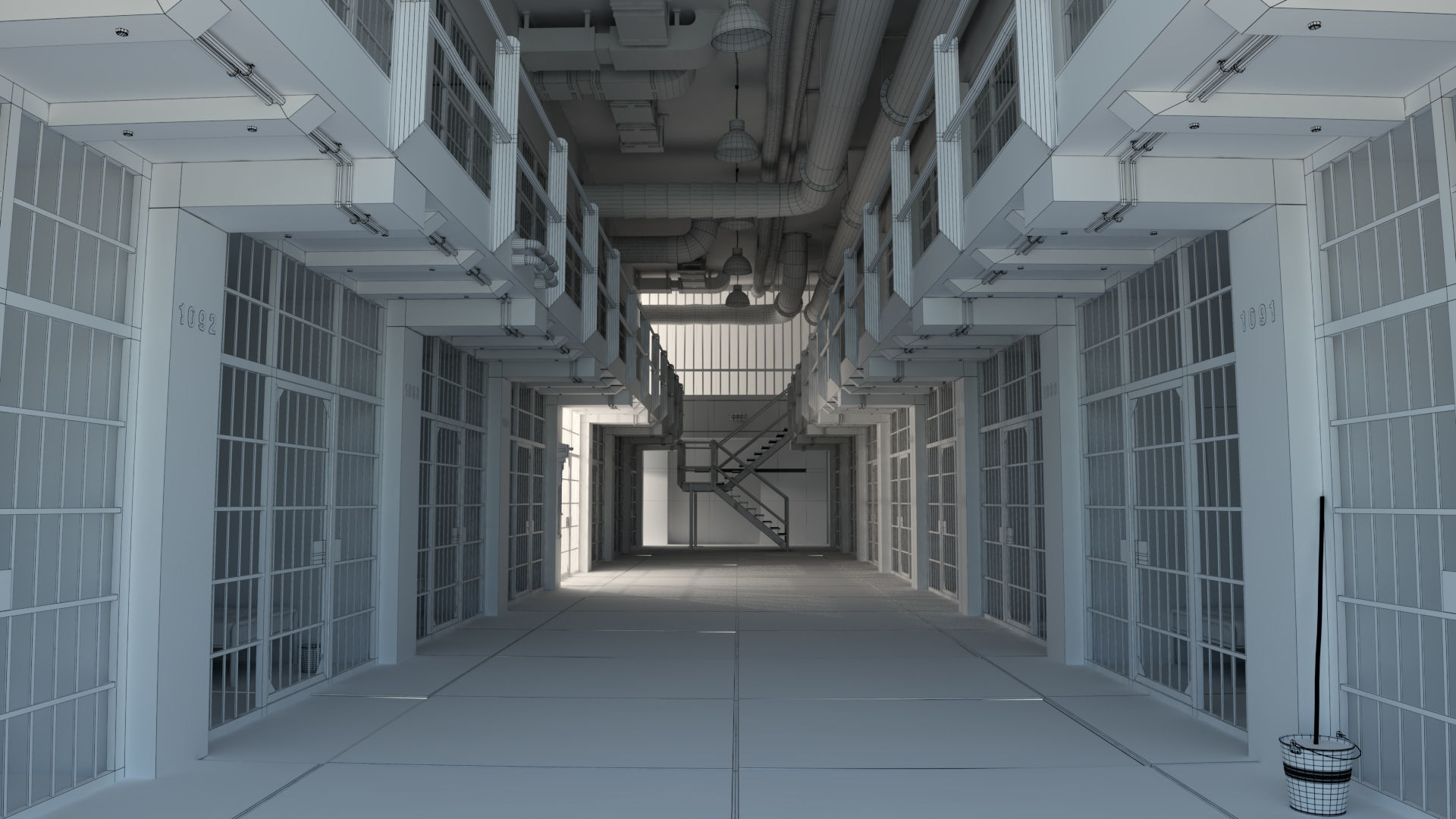 Prison cells 3D model_2
