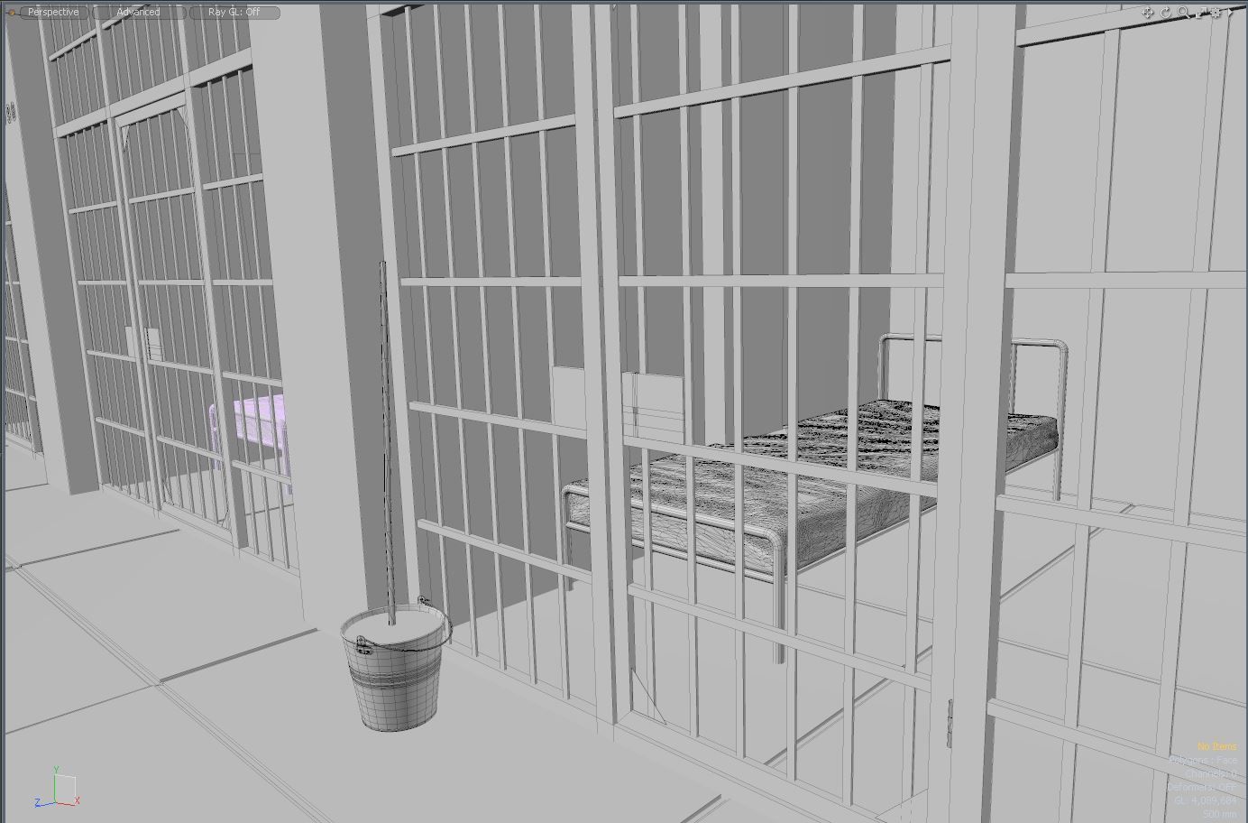 Prison cells 3D model_8