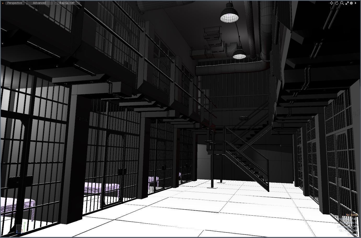 Prison cells 3D model_7
