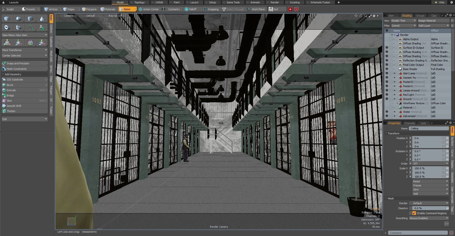 Prison cells 3D model_3