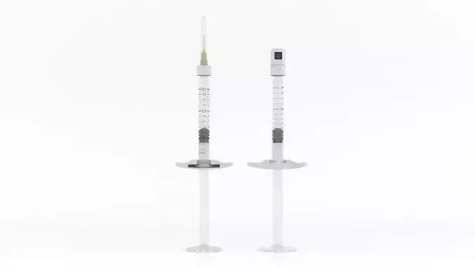 Dermal Filler Syringe 3D model