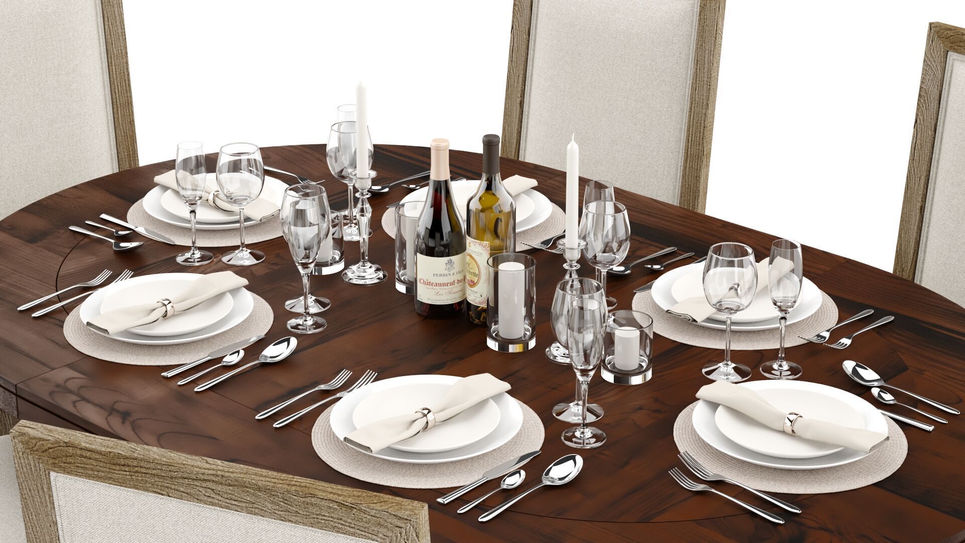 Pottery Barn Lorraine and Miller 3D model_8