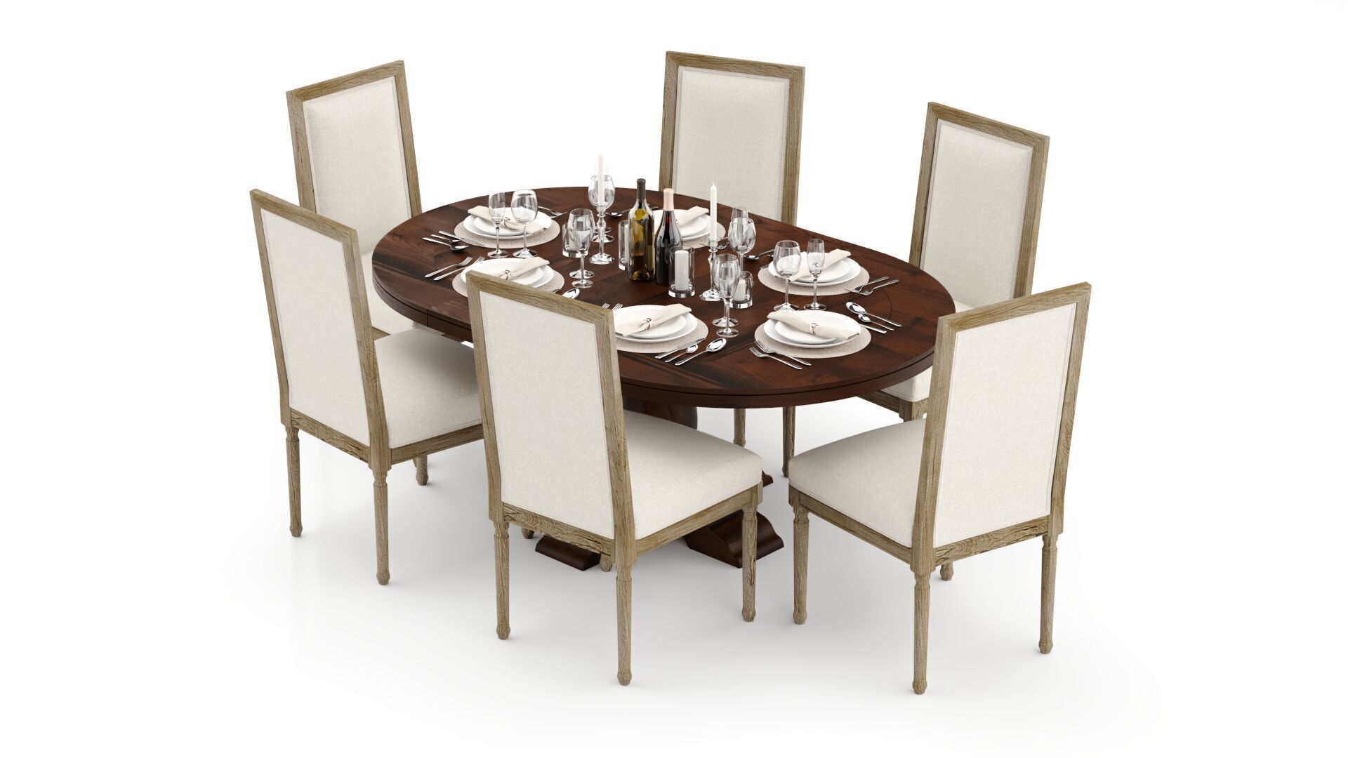 Pottery Barn Lorraine and Miller 3D model_3