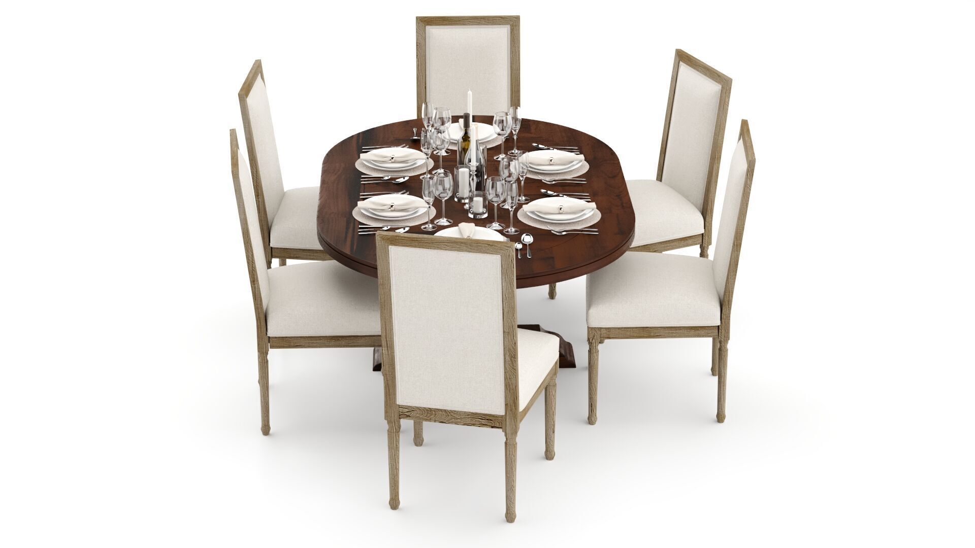 Pottery Barn Lorraine and Miller 3D model_2