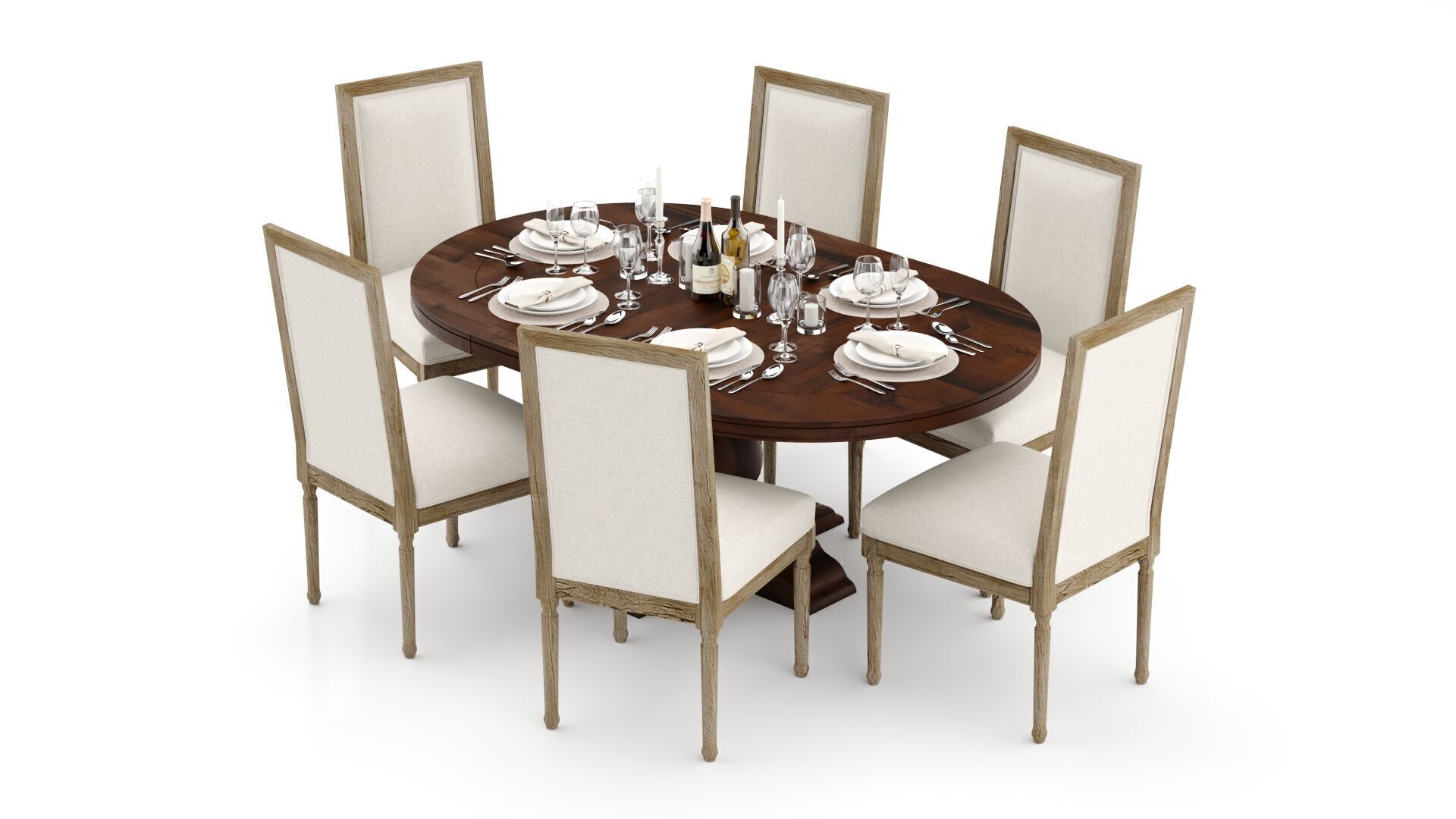 Pottery Barn Lorraine and Miller 3D model_7