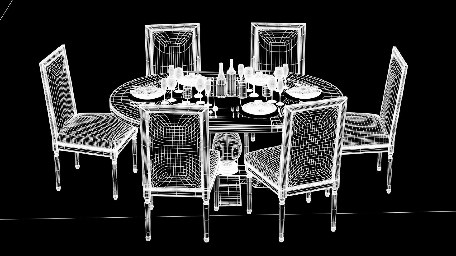 Pottery Barn Lorraine and Miller 3D model_10