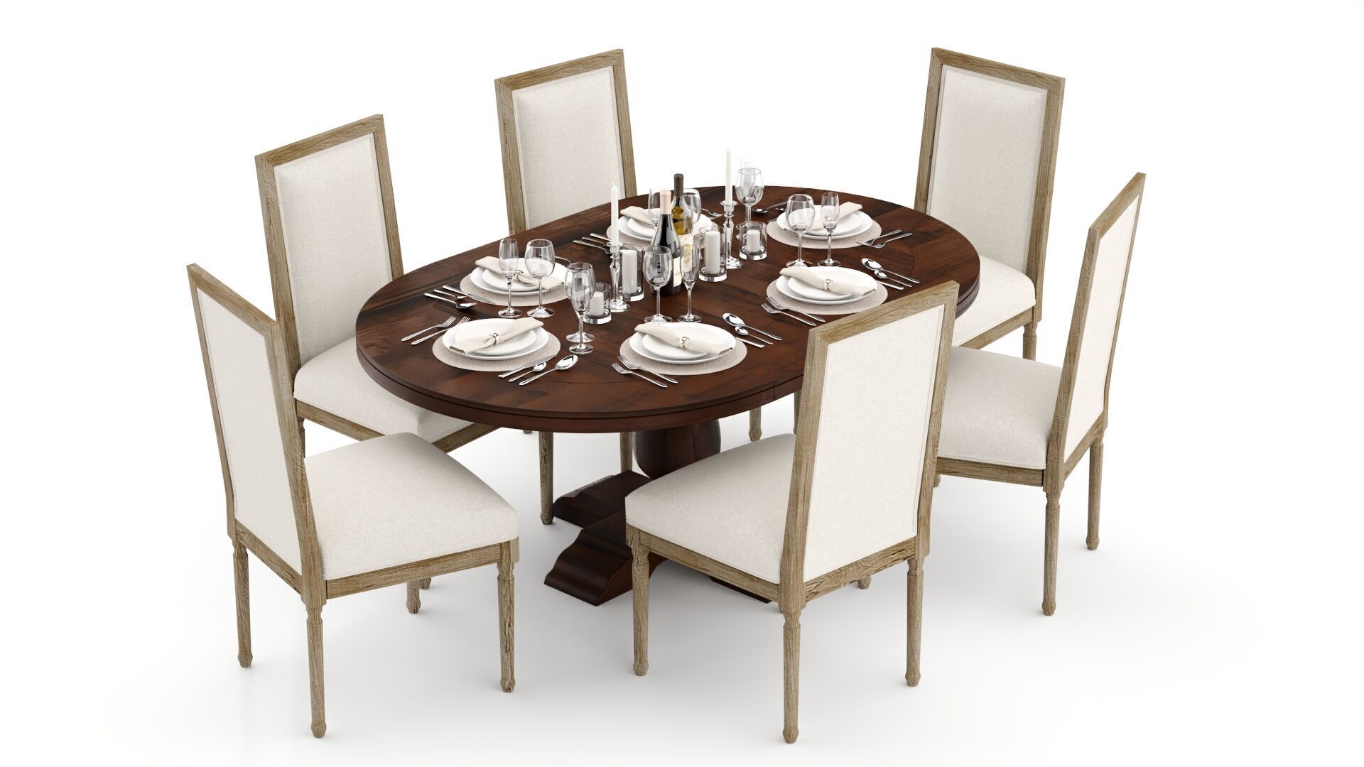 Pottery Barn Lorraine and Miller 3D model_1