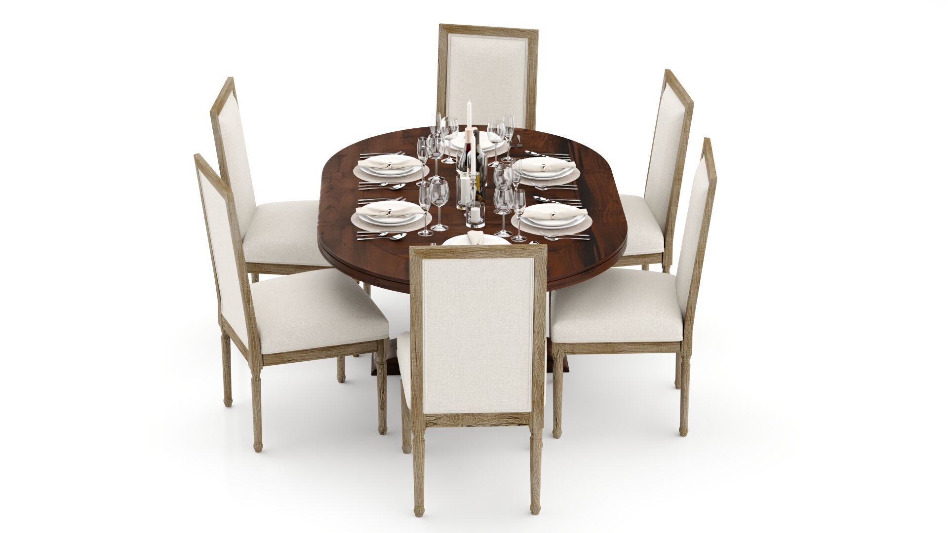 Pottery Barn Lorraine and Miller 3D model_6