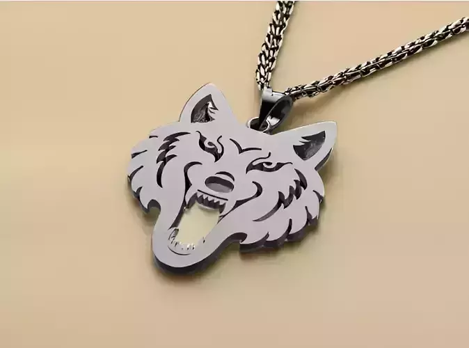 Fierce Wolf Head Pendant - Bold and Striking Jewelry for Men