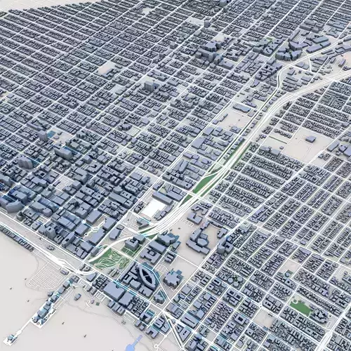 Santa Monica California 3D model