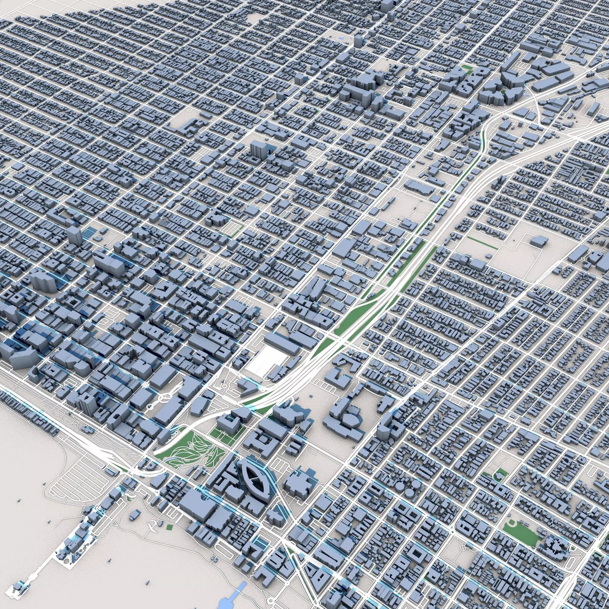 Santa Monica California 3D model_0