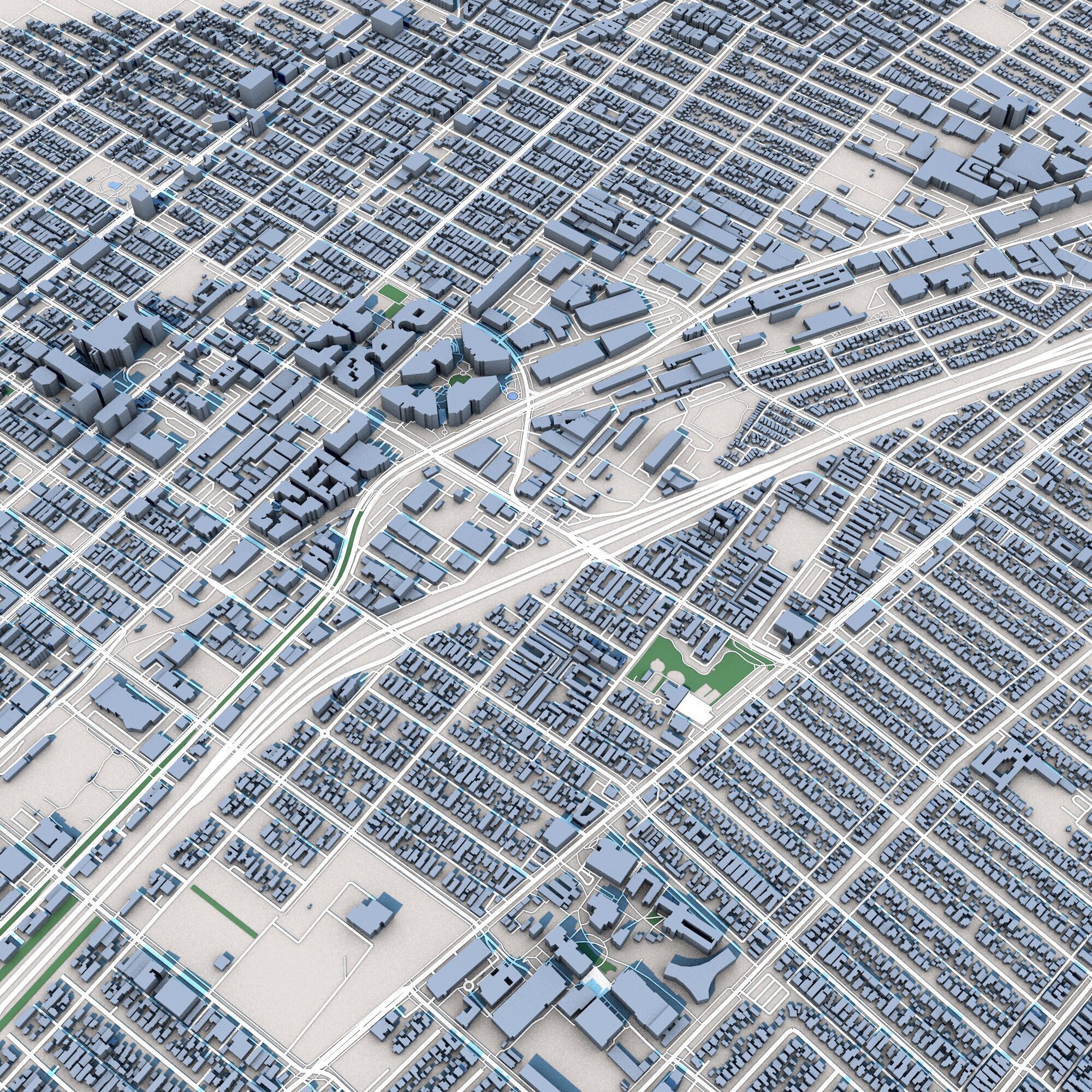 Santa Monica California 3D model_2