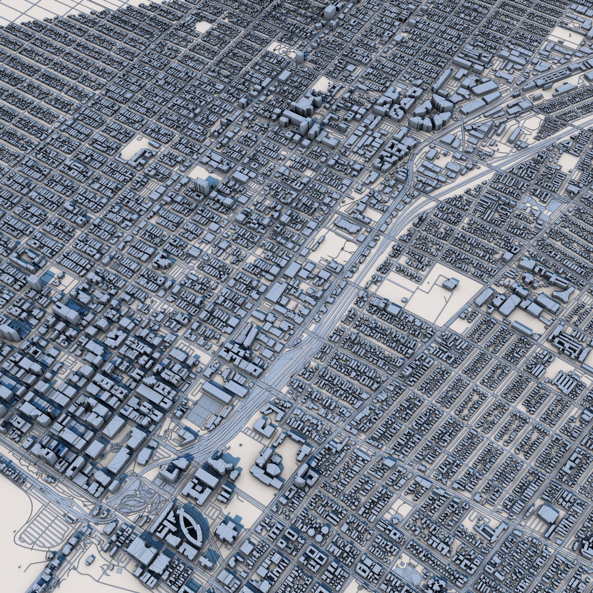 Santa Monica California 3D model_8